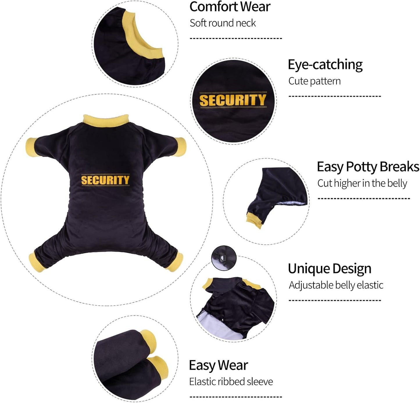 CuteBone Dog Halloween Pajamas Puppy Onesies Small Dogs Soft Pjs Coat Cat Apparel Comfy Pet Christmas Clothes Outfit Doggie Bodysuit P264S