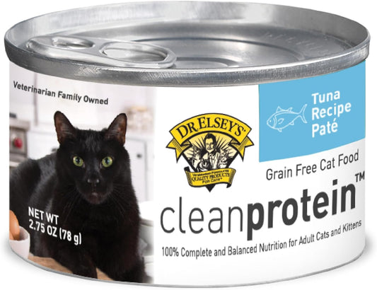 Dr. Elsey's cleanprotein Tuna Recipe Wet Cat Food (Case of 24), 2.75 oz Canned Food