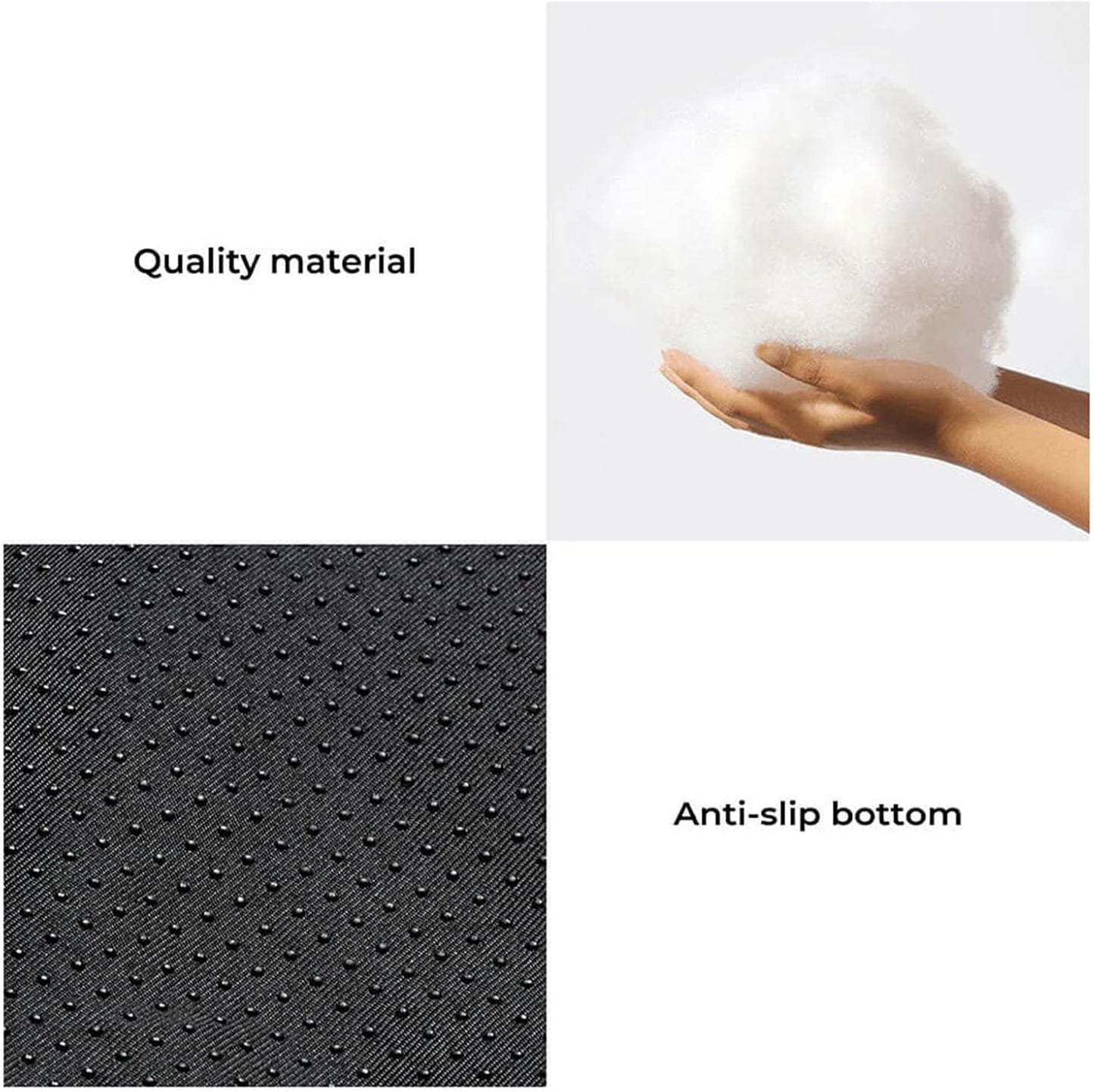 FUNNY FUZZY Pet Fluffy Plush Calming Dog Couch Bed Sofa Protector Washable Pets Mat for Large Medium Small Dogs and Cats (Grey,47.24 × 37.4 × 6.3 in)