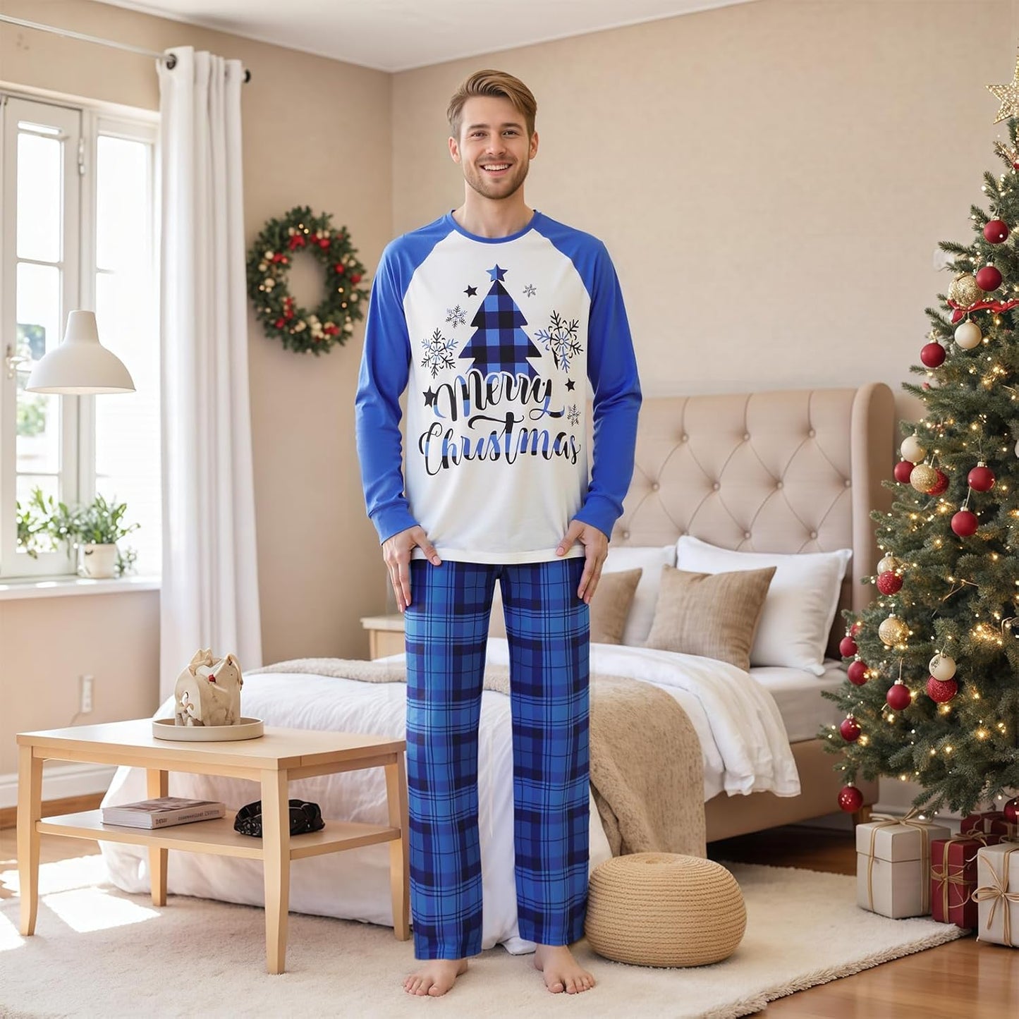 Matching Family Christmas Pajamas Set - Xmas Sleepwear PJs