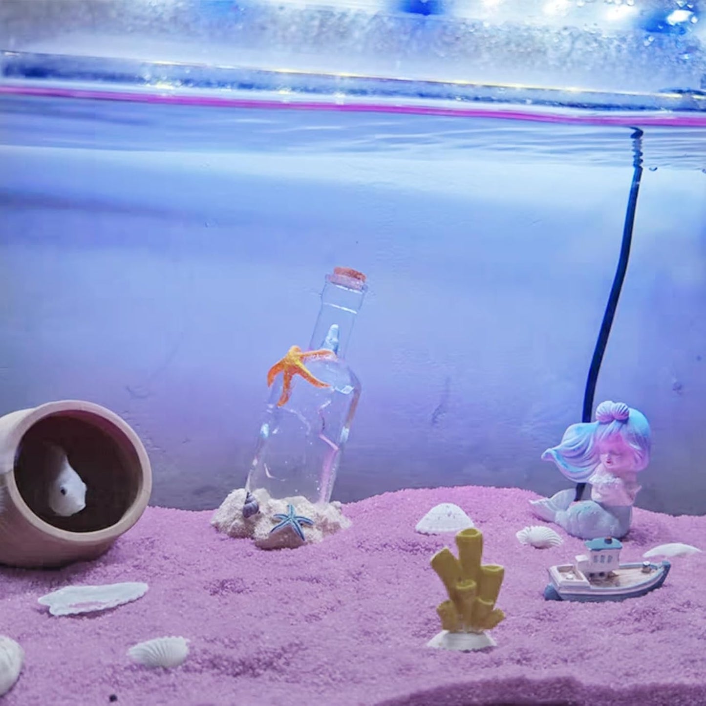 20 lbs Pink Sand, 0.4-0.8 mm Decorative Sand for Aquarium, Fish Tank, Candle, Vase Filler, Wedding Ceremony, Arts Crafts and Bowl Fillers