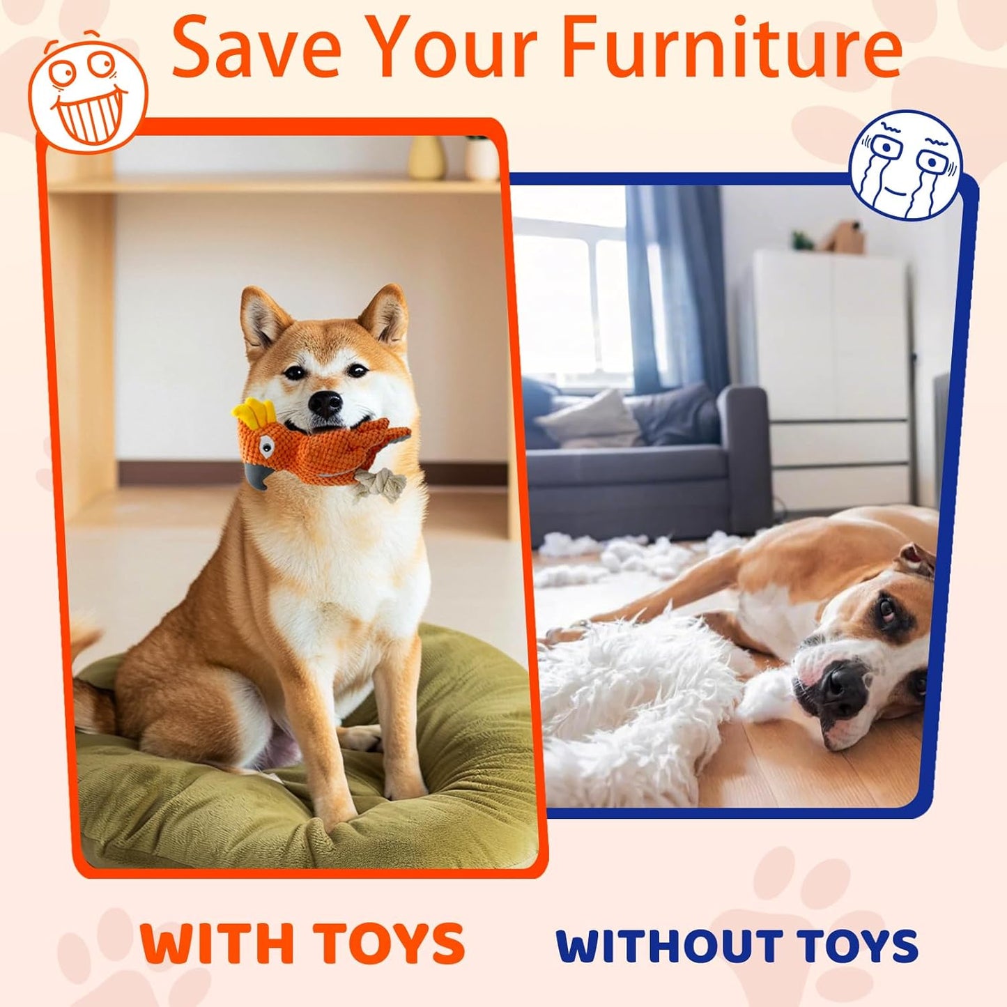 3 Pcs Dog Squeaky Toys, Squeaky Stuffed Toy for Dog, Puppy Chew Toys to Keep Them Busy Interactive Puppy Toys with Squeakers Stuffed Animal Pet Plush Toy (Green)