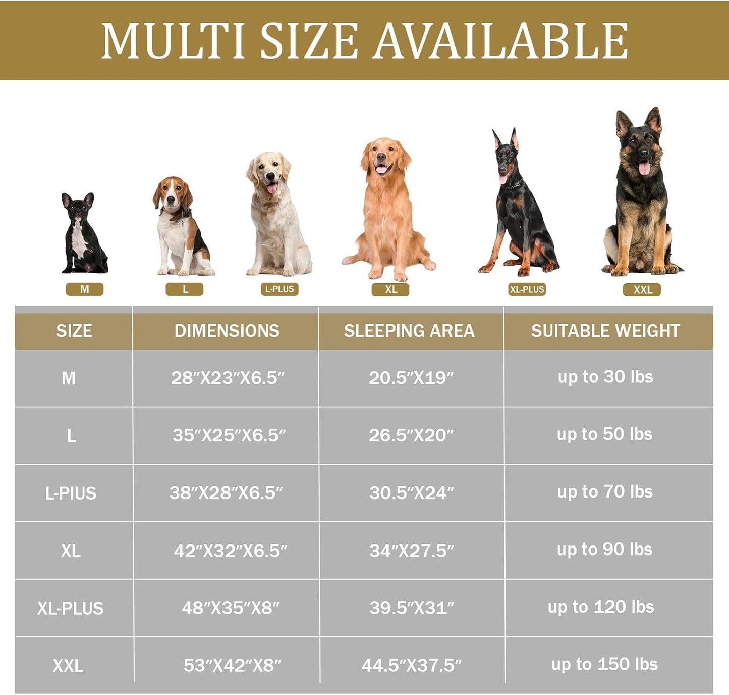 Bedfolks Orthopedic Dog Bed, Waterproof Dog Sofa Bed for Extra Large Dogs, Egg Foam Pet Couch Bed with Removable Washable Cover and Nonslip Bottom, Brown