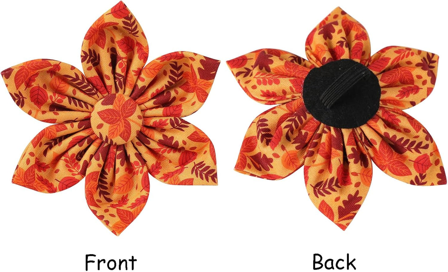 Lionet Paws Dog Collar with Flower - Cute Cotton Adjustable Flower Dog Cat Collar with Metal Buckle for Puppy Girl Gift, XS, Neck 8-12in