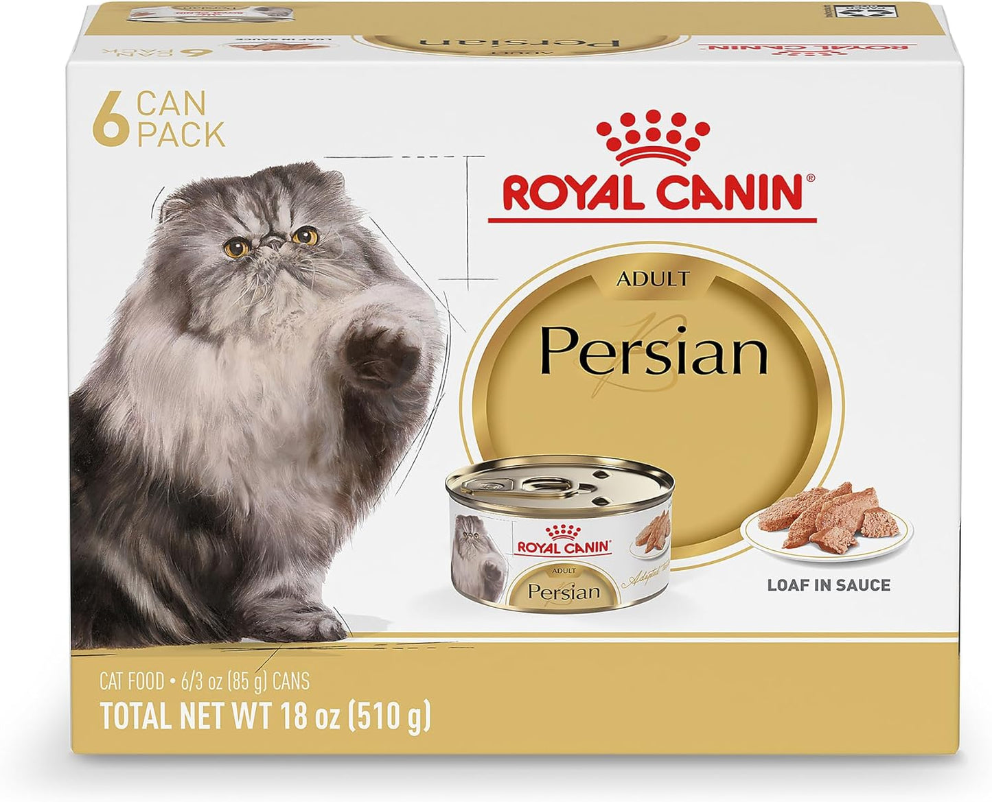 Royal Canin Persian Adult Breed Specific Loaf in Sauce Adult Wet Cat Food, 3 oz can (6-Pack)