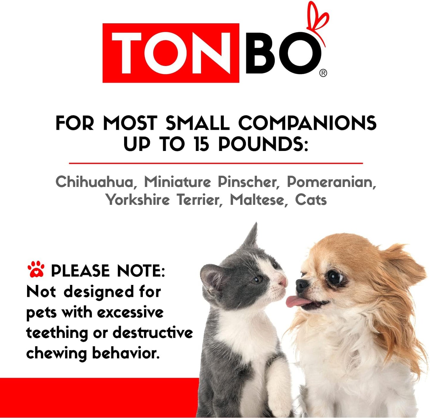 TONBO Soft Plush Small Cute and Cozy Food Dog Cat Bed, Washer and Dryer Friendly (Boba)