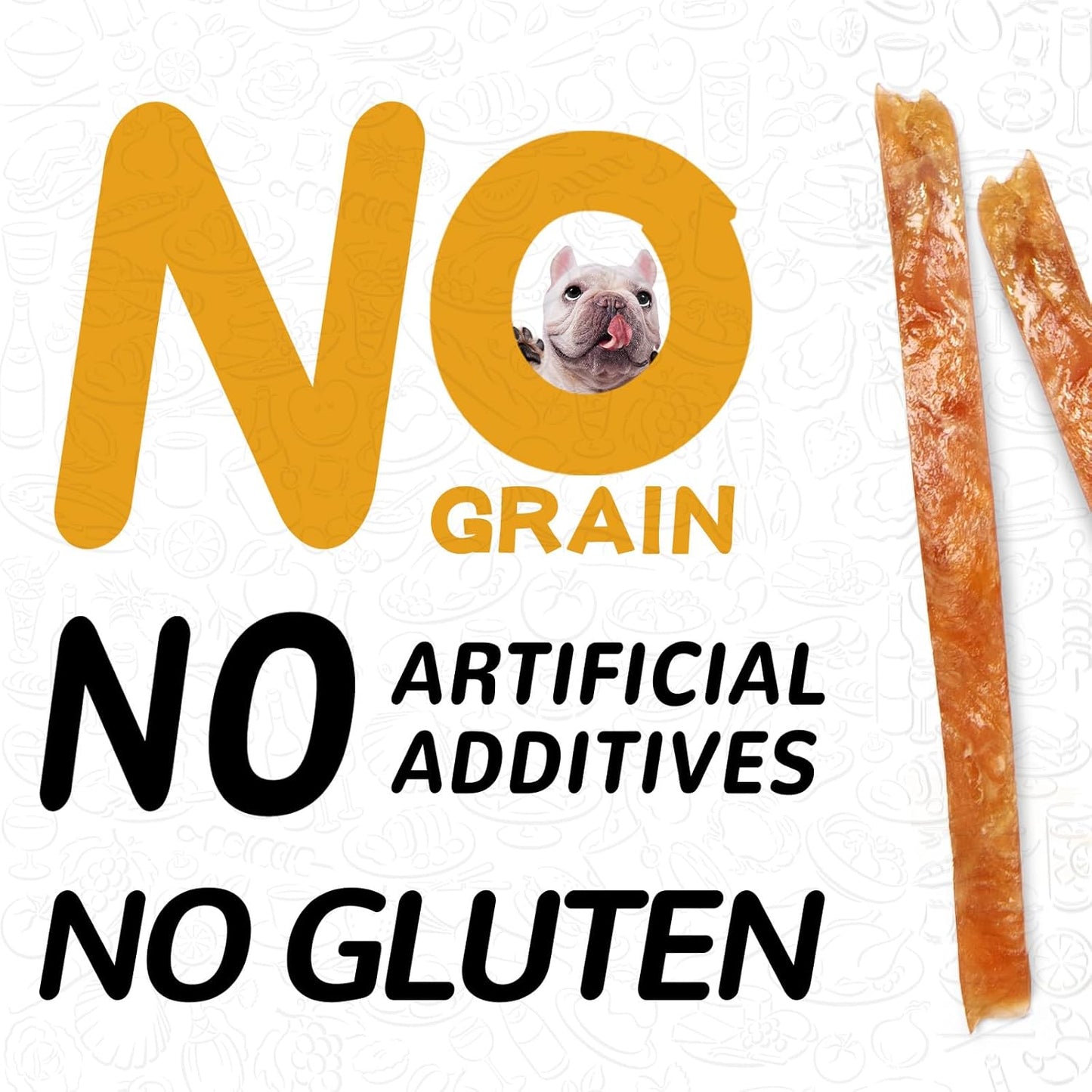 PAWUP Chicken Jerky Strips Dog Treats, Training Treats for Dogs w/Taurine, Low Fat, Natural Chicken Jerky Cuts, 12.5 oz