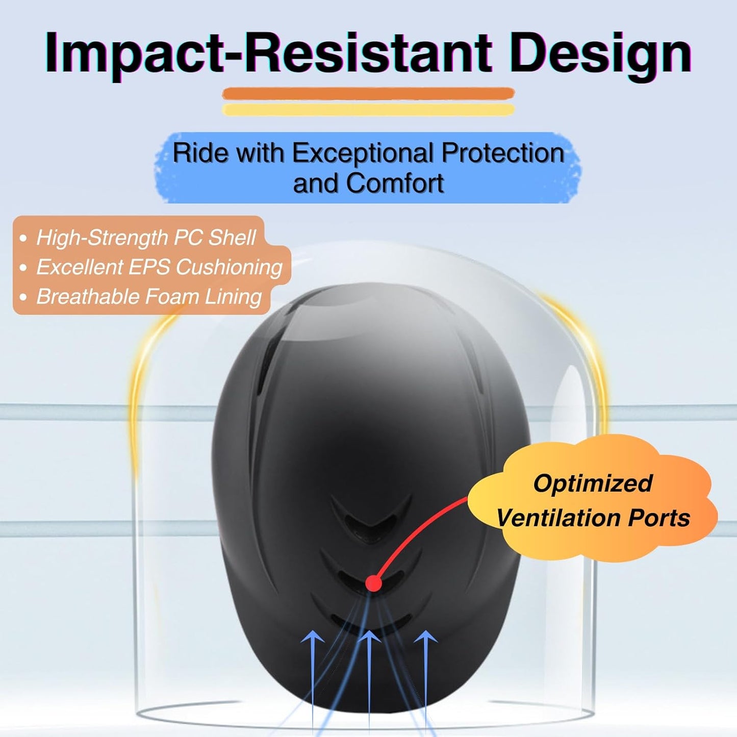 Equestrian Set - Helmet and Gloves for Horseback Riding and Training - Horse Riding Safety Gear Helmets Equestrian Equi-Pro Gear Gloves for Women, Man