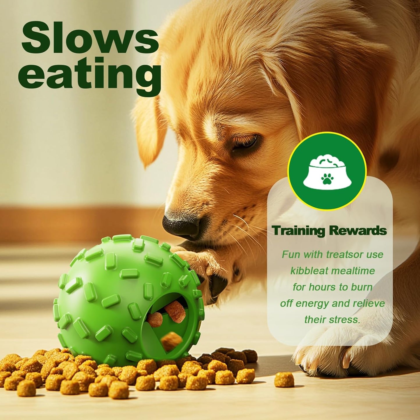 Dog Puzzle Toy 2 Pack – Cognitive Dog Treat Toy,Interactive Dog Toys for Treat Dispensing, Slow Feeder for Mental Stimulation & Anxiety Relief, Puppy Training Toy, Natural Rubber