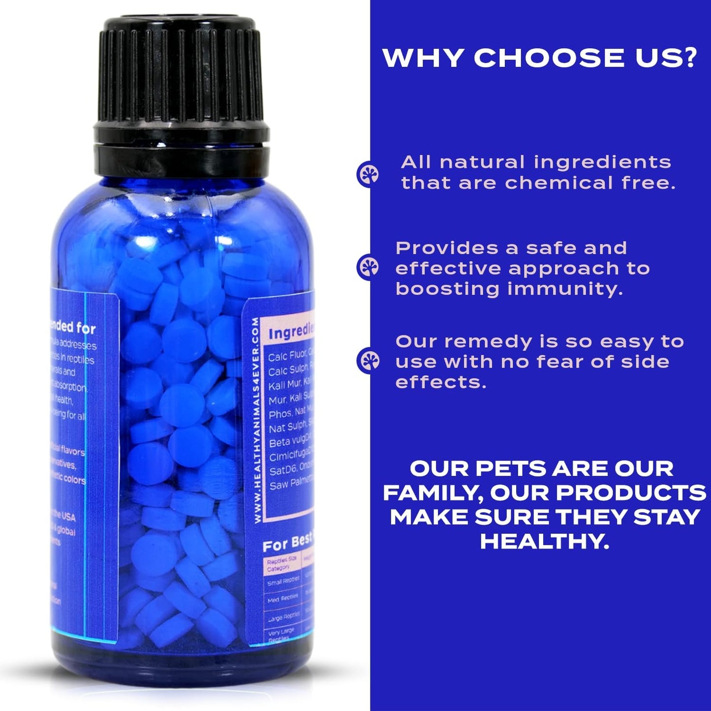 HA4E - Reptile Nutrient Replenish - Mineral & Vitamin Support for Balanced Nutrition, Skin Health, Growth & Vitality - 300 Tablets