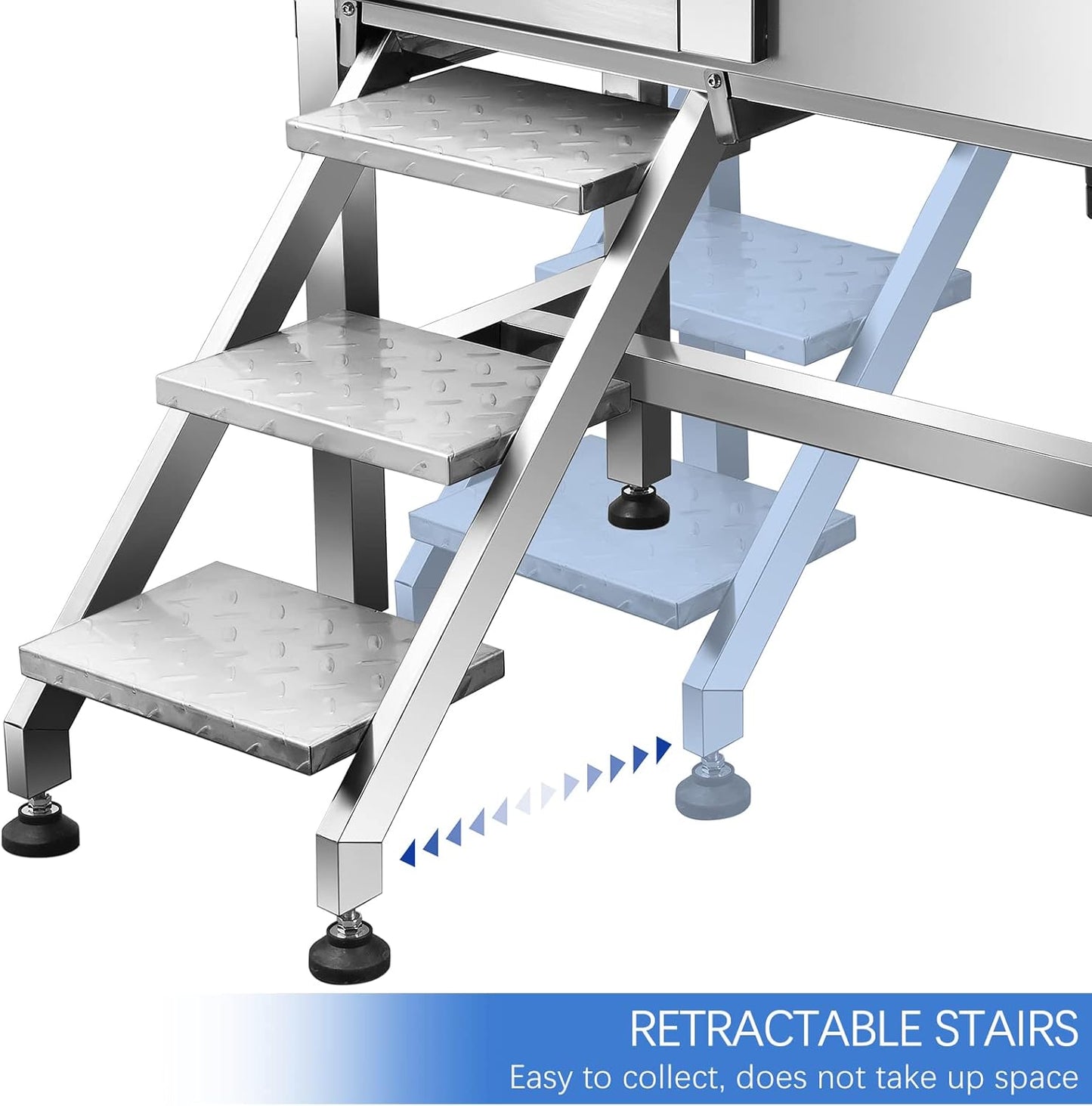 Dog Bath Tub 34'' Small Dogs, Pet Grooming Bahtub Home Washing Station for Small Pets Stainless Steel with Sliding Doors, Left Steps