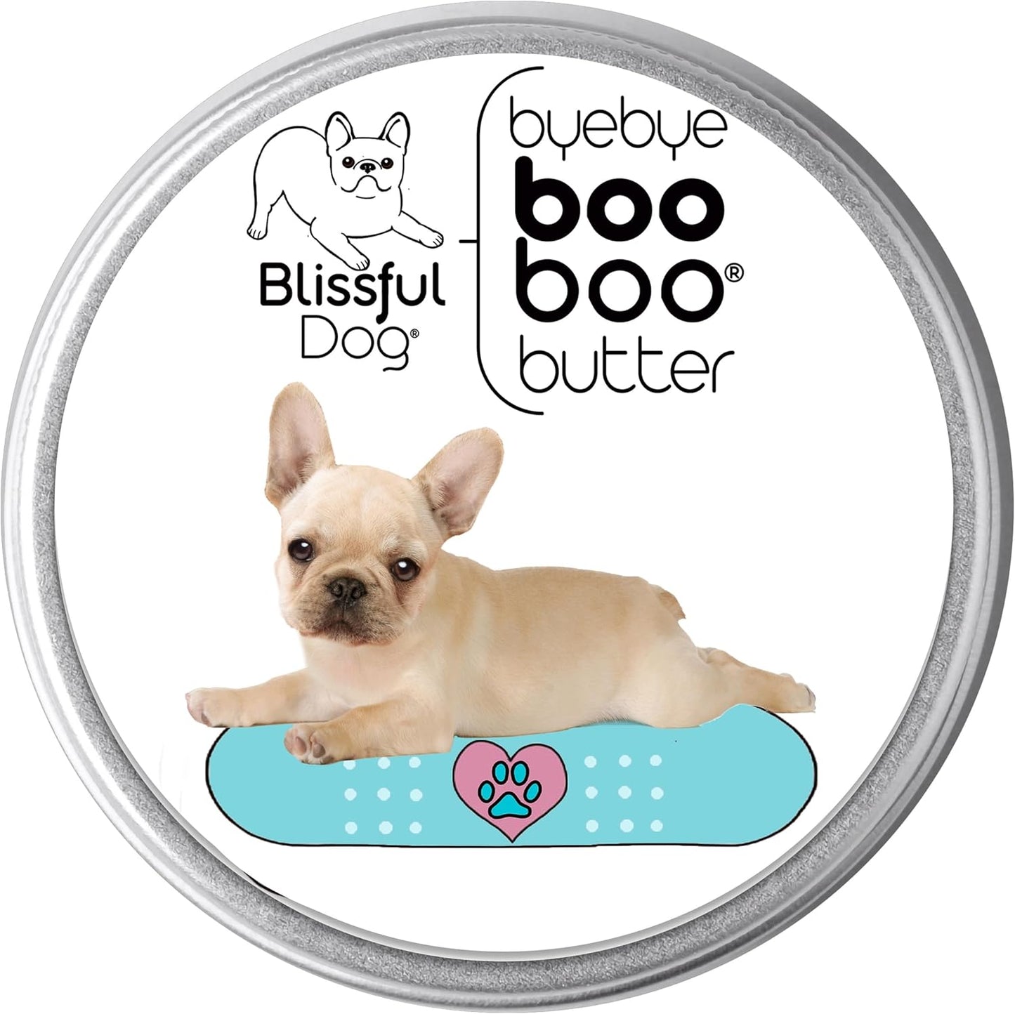 The Blissful Dog 8 oz TIN French Bulldog Booboo Butter