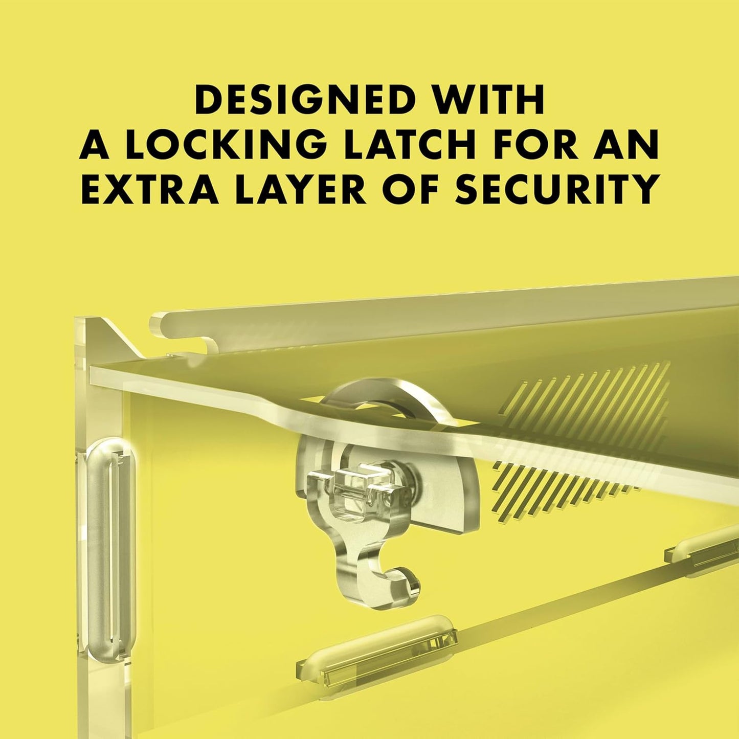 Zilla Micro Habitat Terrarium, Arboreal, with Locking Latch, for Isopods, Spiders, Insects, Large