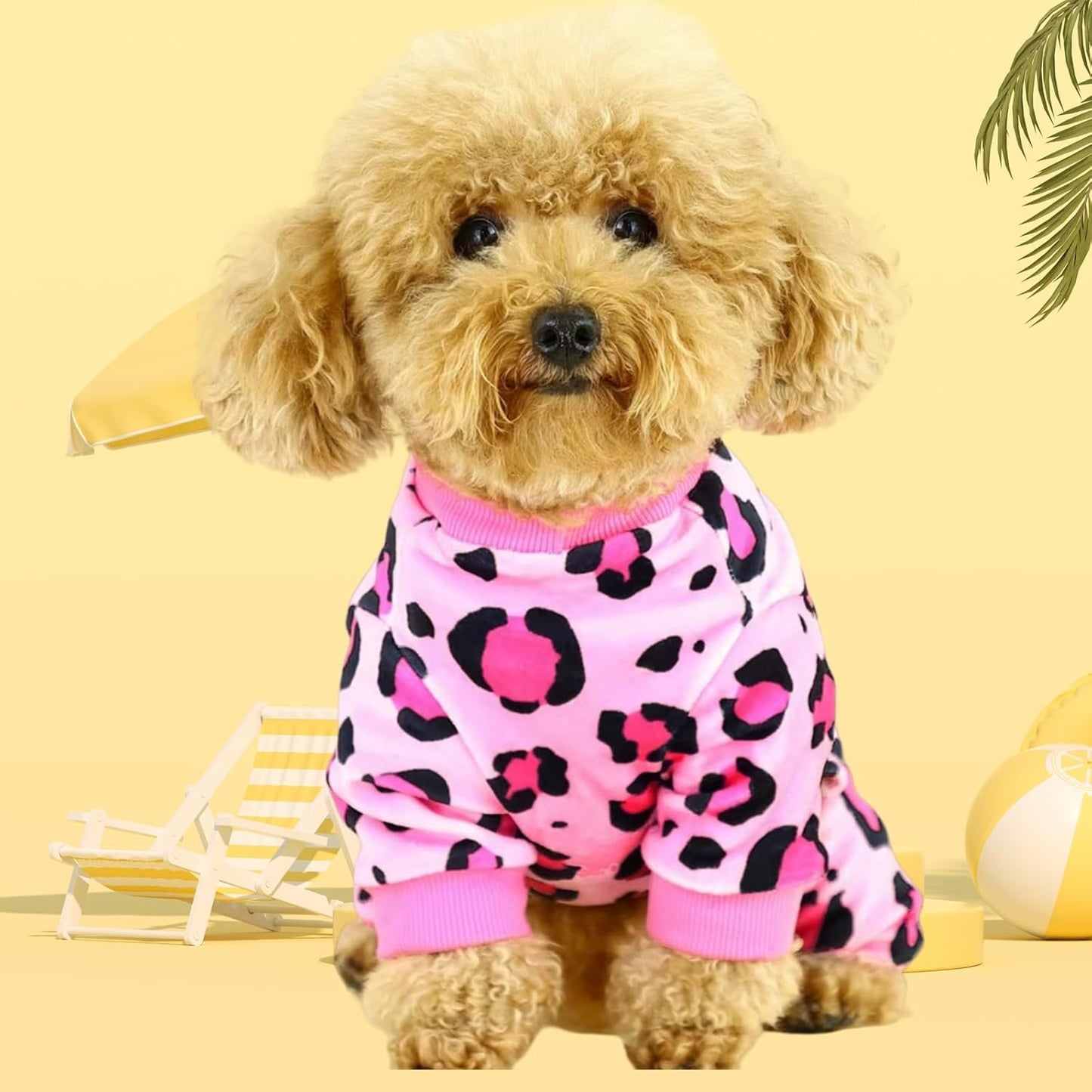 Vet-Approved Dog Pjs Pajamas Onesie for Medium Dog Clothes - Lightweight Soft Stretchy Puppy Outfits - Certified Hypoallergenic Comfort Anxiety-Reducing (Pink, XXL)