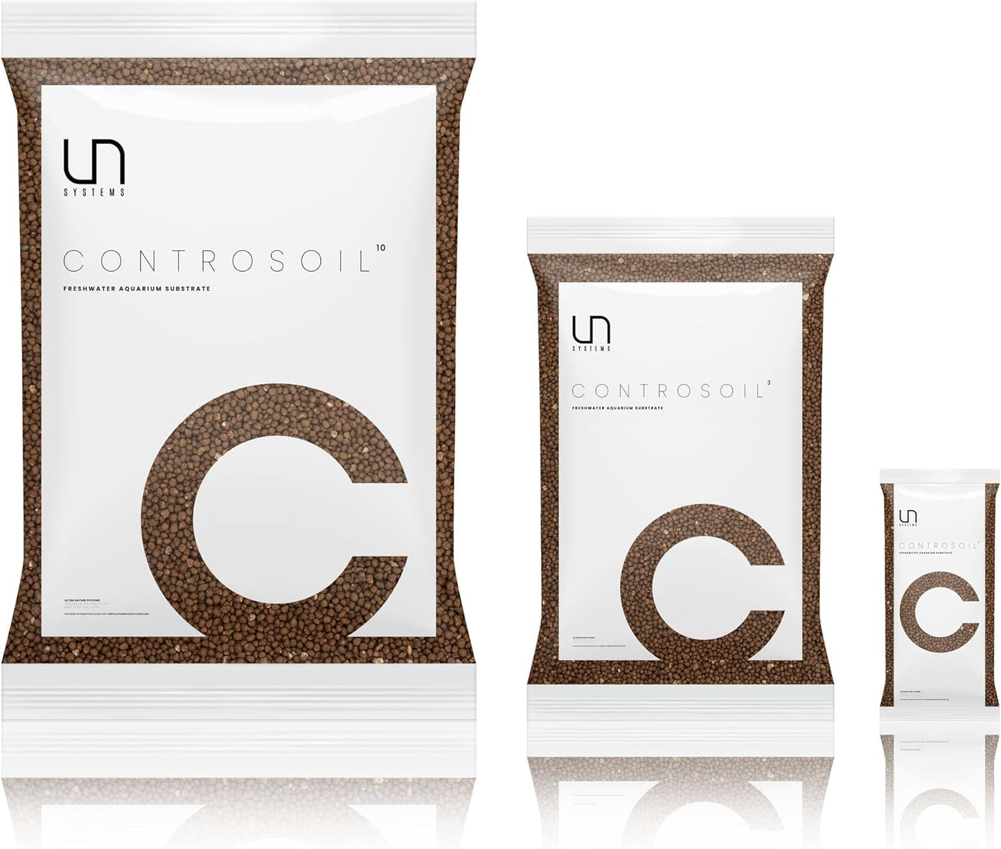 Ultum Nature Systems Controsoil - Freshwater Aqua Soil Substrate for Fish, Shrimp, Live Plant Propagation and Aquascaping - 6.8pH Low Ammonia, Volcanic Ash - Brown, Normal (1 Liter | 2LB)