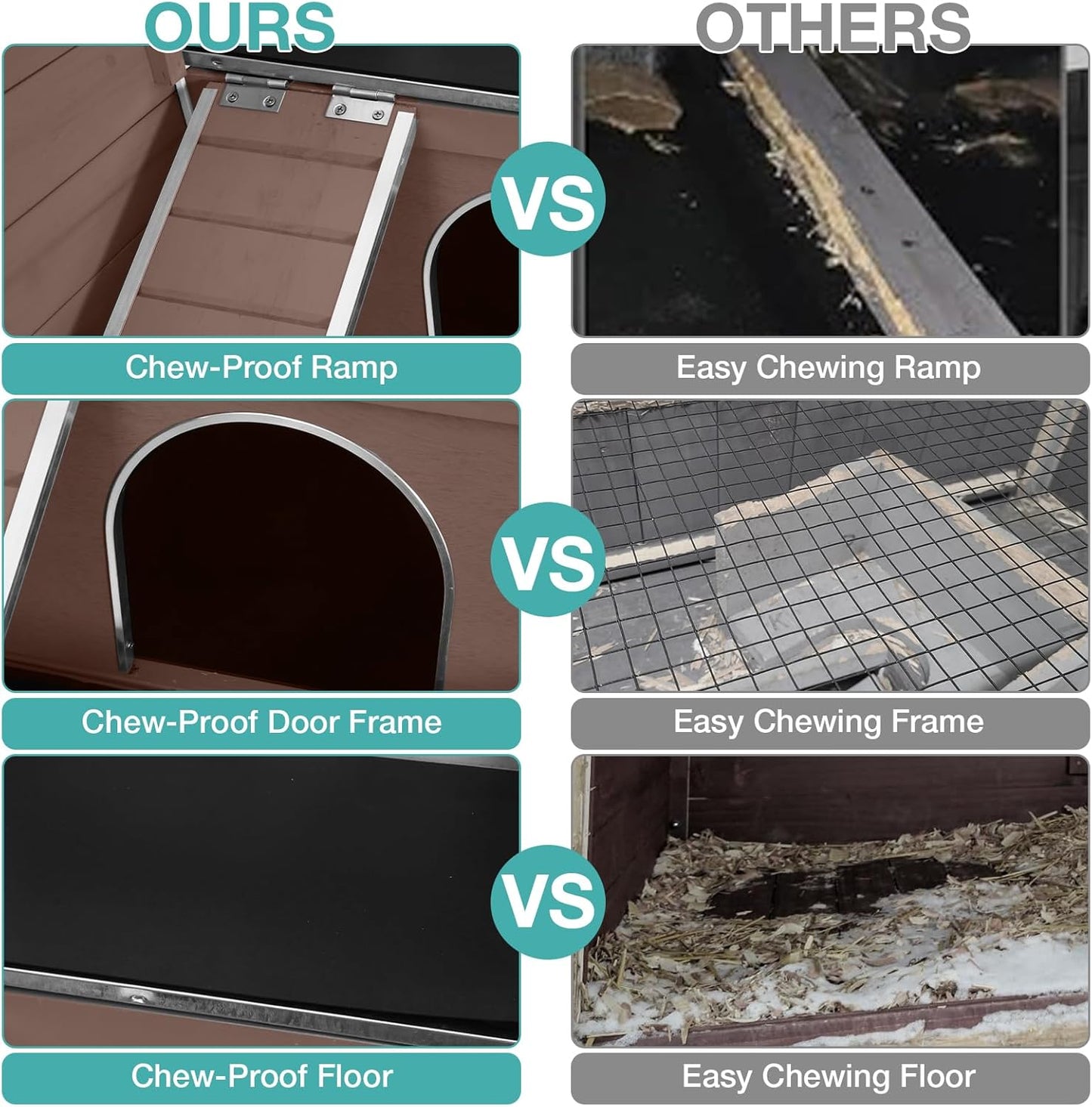 Guinea Pig Cage with Wooden Stand,Indoor Rabbit Hutch with 2 Stories,Hamster Cage with Anti Chew Ramp,Hideout, Platform, Pull Out Tray (Brown)