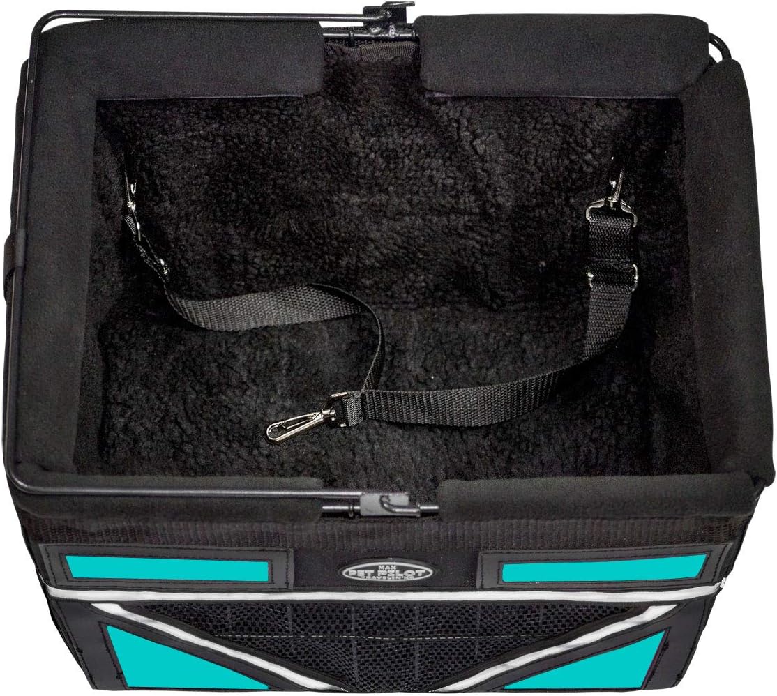 TRAVELIN K9 Pet-Pilot MAX Dog Bicycle Basket Carrier | 8 Color Options for Your Bike (Turquoise)