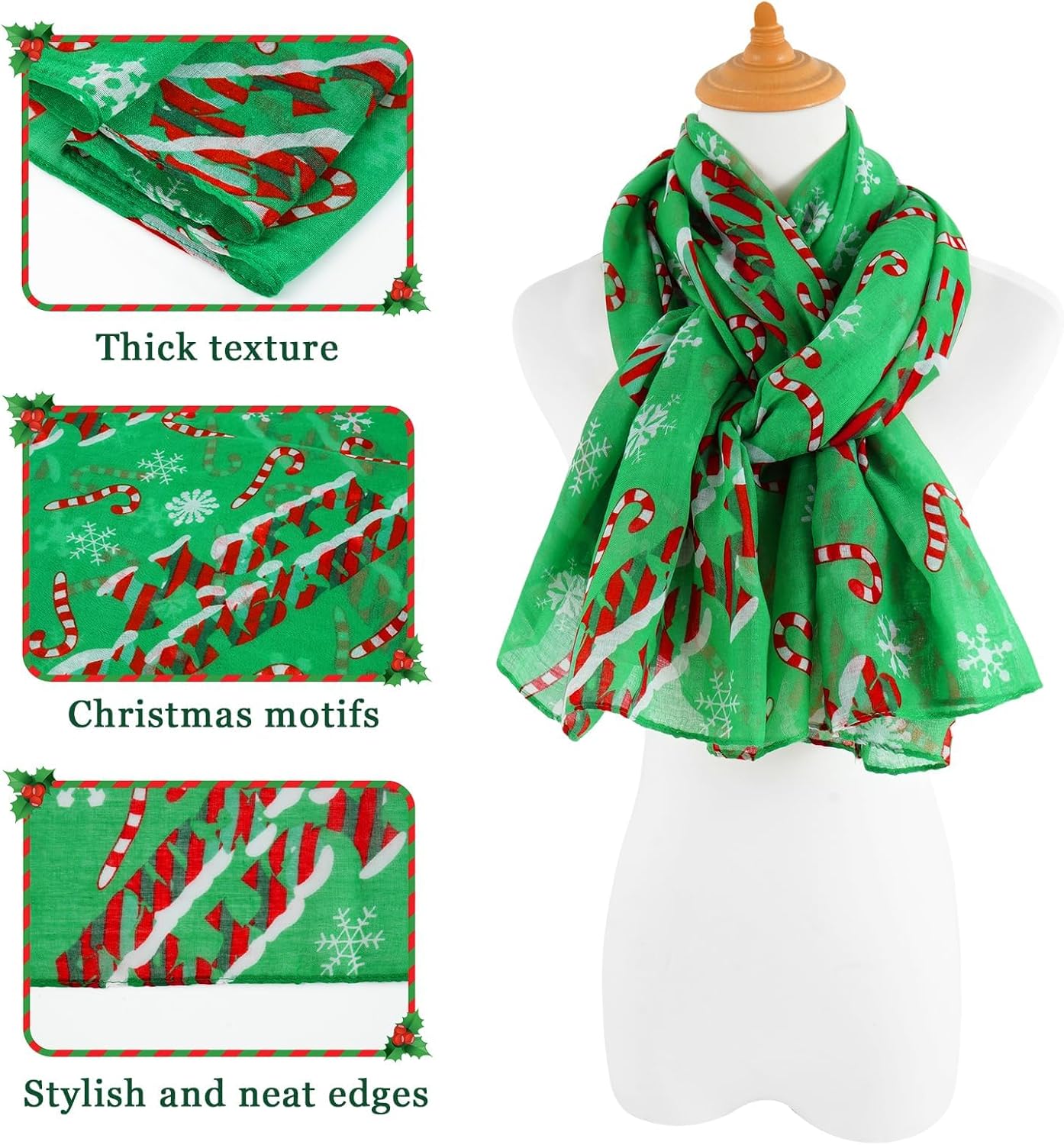 E-Clover Fashion Scarf for Women Lightweight Scarves Shawl Wrap for Spring/Summer Winter