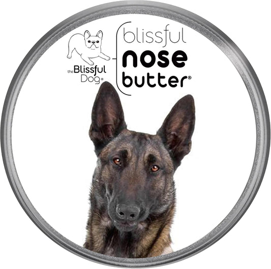 The Blissful Dog Belgian Malinois Nose Butter for Dry, Cracked Skin, Lick-Safe Dog Nose Balm with Moisturizing Shea Butter, Almond, Olive, and Essential Oils, Pet Supplies, Uncented, 4 oz.
