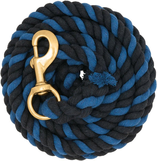 Weaver Equine Performance Lead Rope, Long Horse Lead Rope with Quick Halter Attachment, Soft Comfort Grip, Barn Horse Tack for Daily Use & Showing