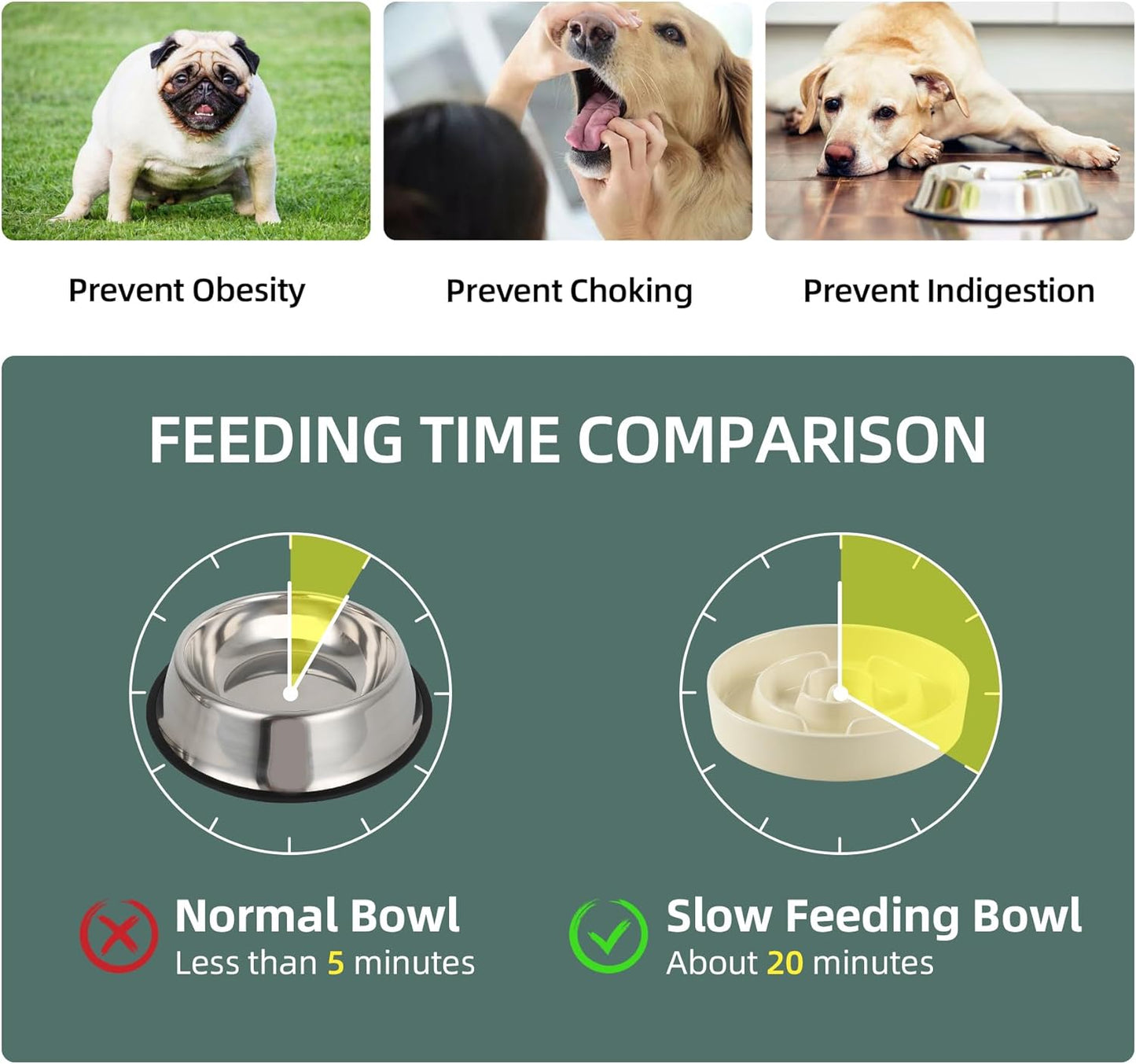 8.2inch Ceramic Slow Feeder Dog Bowl for Medium and Large Breed, Puzzle Dog Food Dish, Anti-Gulping, Pet Slow Feeder, Stop Bloat, Preventing Choking (Single Bowl-Beige)