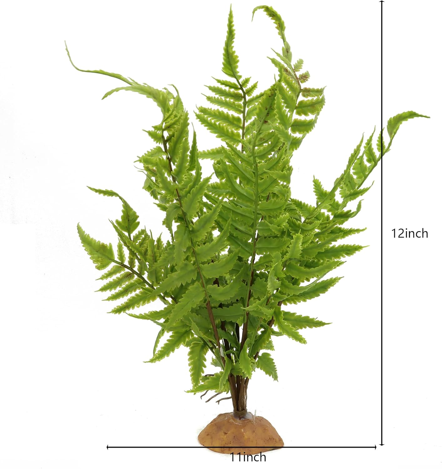 JIHAQUA Lifelike Reptile Tank Plant Decor - Realistic Artificial Plastic Plant for Terrariums and Pet Enclosures (Style B)