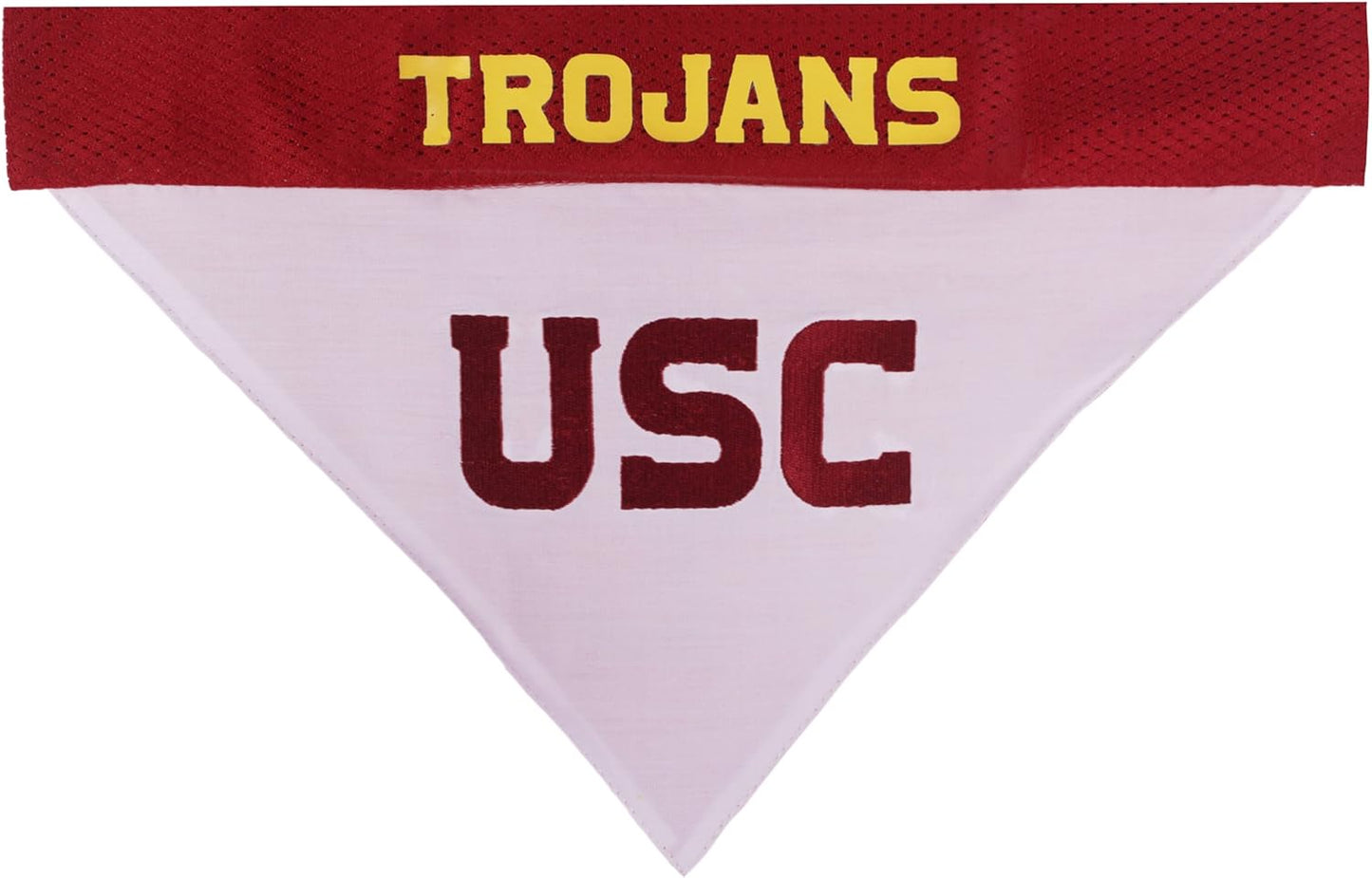 Pets First Collegiate Pet Accessories, Reversible Bandana, USC Trojans, Small/Medium