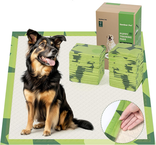 Gardner Pet Disposable Puppy Pads XL, 28" x 30" Dog Pee Pads for Dogs, Super Absorbent & Leak-Proof Full Edge-Wrapping Extra Thick Dog Potty Training Pads (100 Count)