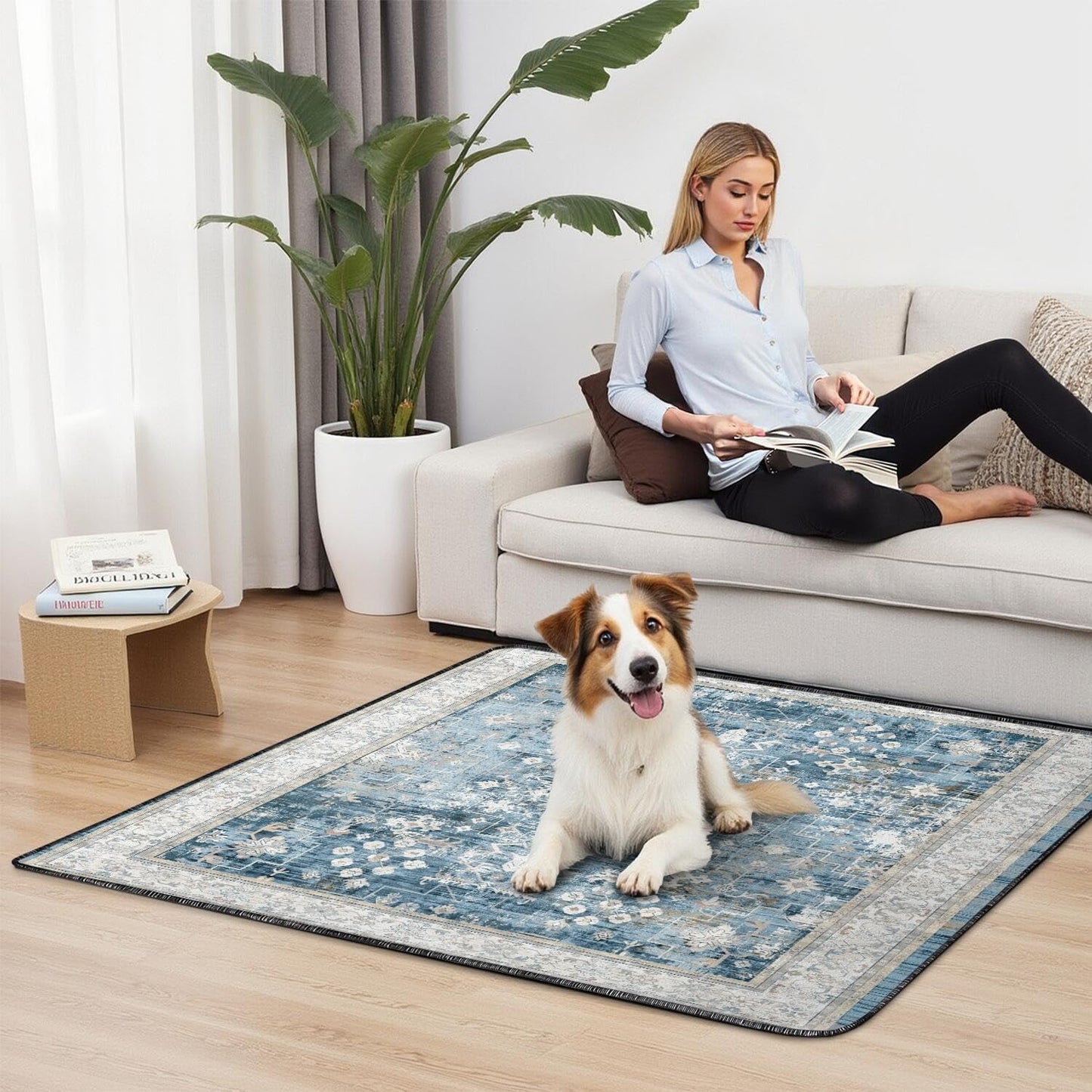 Washable Pee Pads for Dogs 2 Pack, Absorbent Reusable Puppy Pads Waterproof, Leakproof & Non-Slip Whelping Pad, Potty Training Pads for Dogs Playpen Mat 48x48