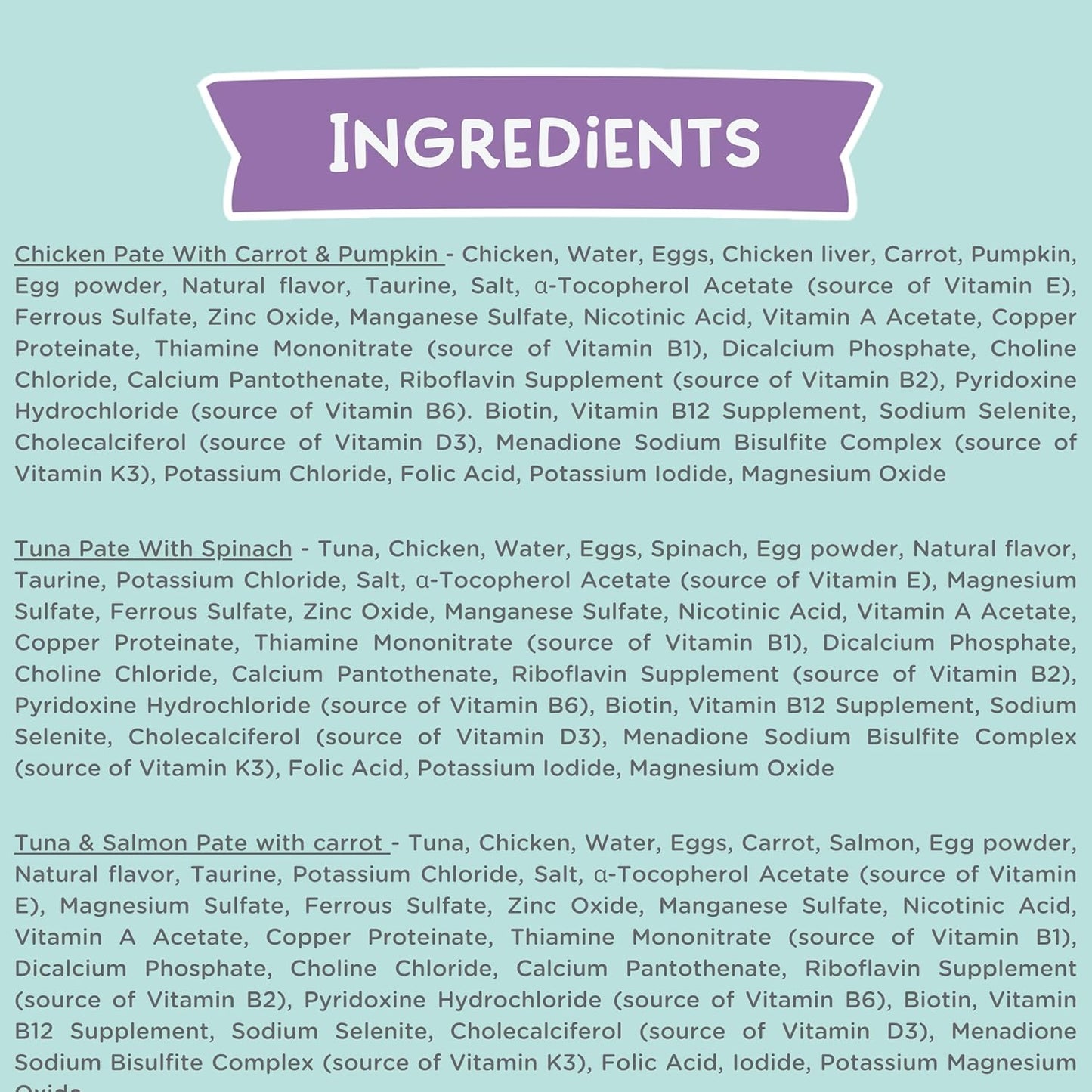 LOVE, NALA - Natural Adult Cat Wet Food - Pate Variety Pack - Tuna, Chicken, Tuna and Salmon - Grain Free, Non-GMO, Fiber Blend, Minerals, Vitamins - 12 Pack 2.1 lbs.