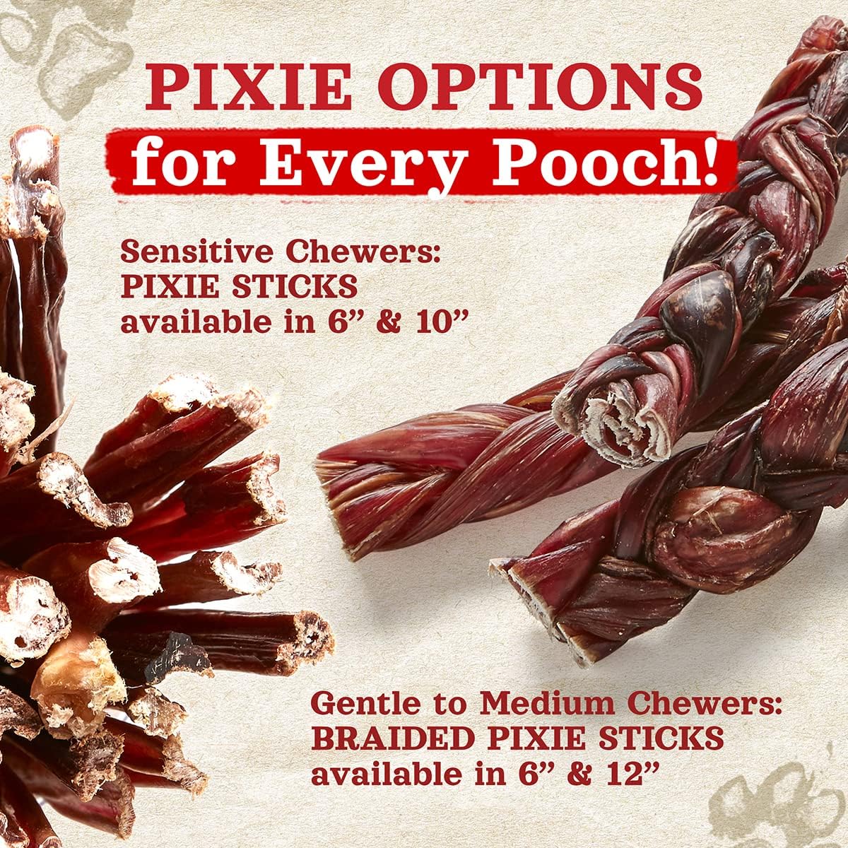 Natural Farm Bully Sticks (6 Inch, 50 Pack), Thin Pixie Pizzle Beef Treats, Grain-Free, High Protein, Best Rawhide Alternative for Small, Puppies or Senior Dogs