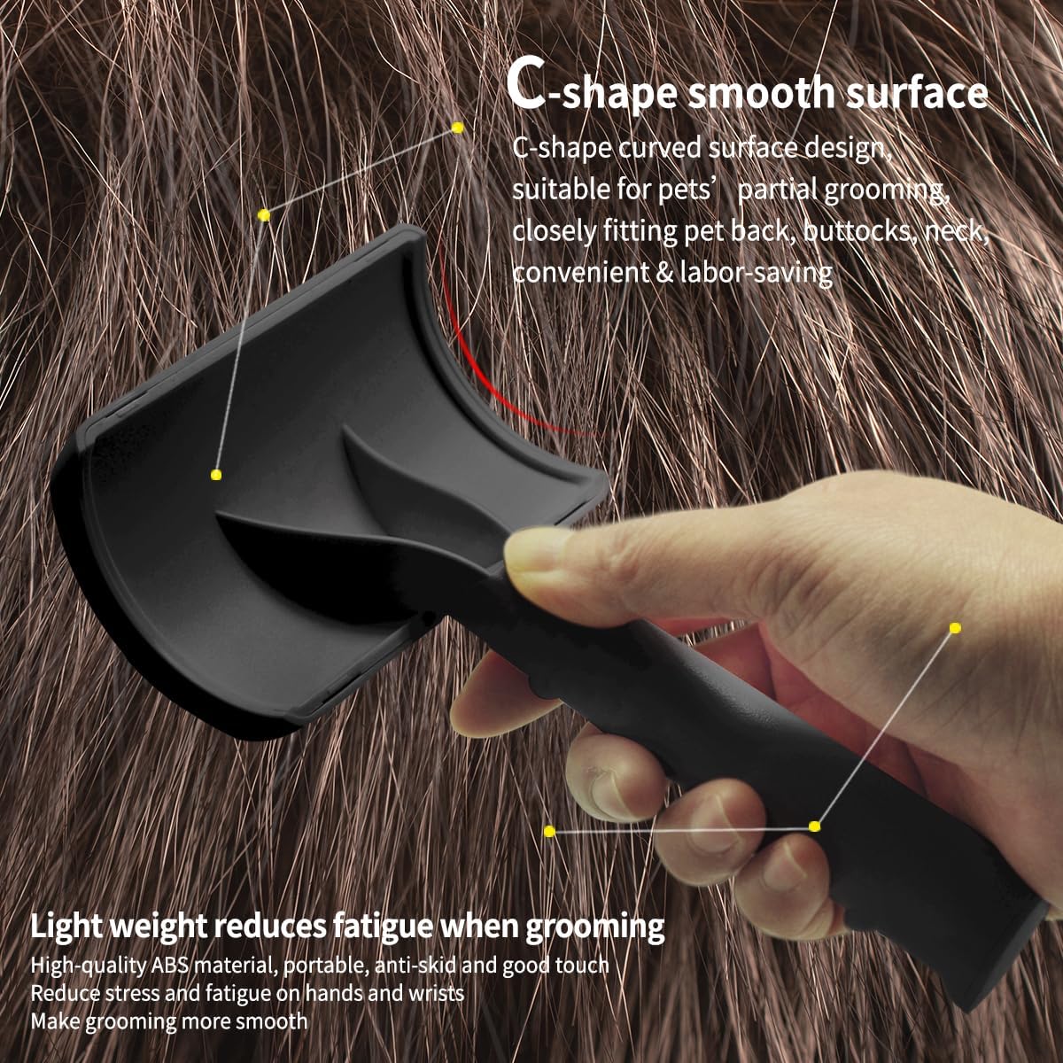 Dog Slicker Brush for Poodles,Doodles,Goldendoodles Grooming Fluffy Shedding Tangles Mats Knots Easy and Quick Best Dog Slicker Brush for Long Thick Curly Coat Labradoodles Dematting.25mm(1'')