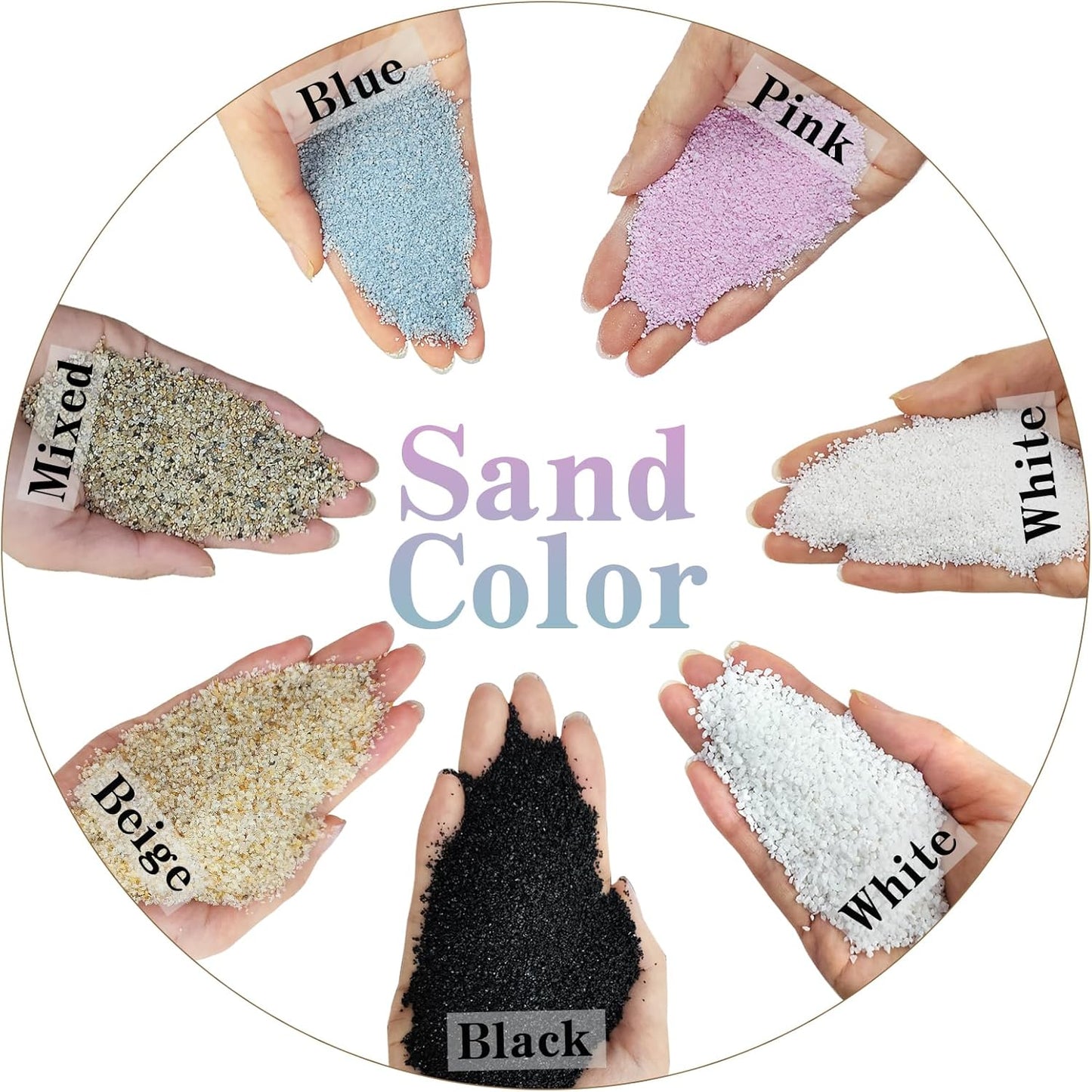 10 lbs Aquarium Sand, 0.6-1.2 mm Aquarium Substrate for Freshwater Fish Tank. Decorative River Rocks Gravel for Fish Tank, Plants Potted, Fire Pits, Candle, Vase and Crafts