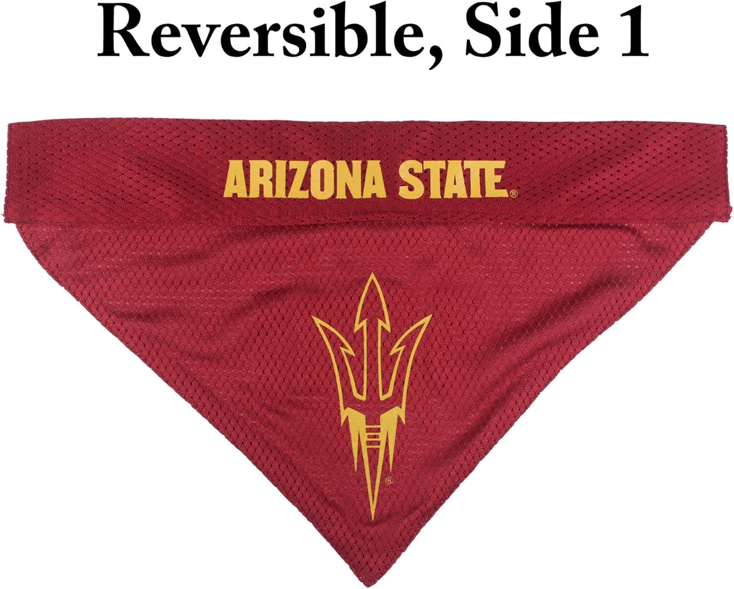 Pets First Collegiate Pet Accessories, Reversible Bandana, Arizona State Sun Devils, Large/X-Large