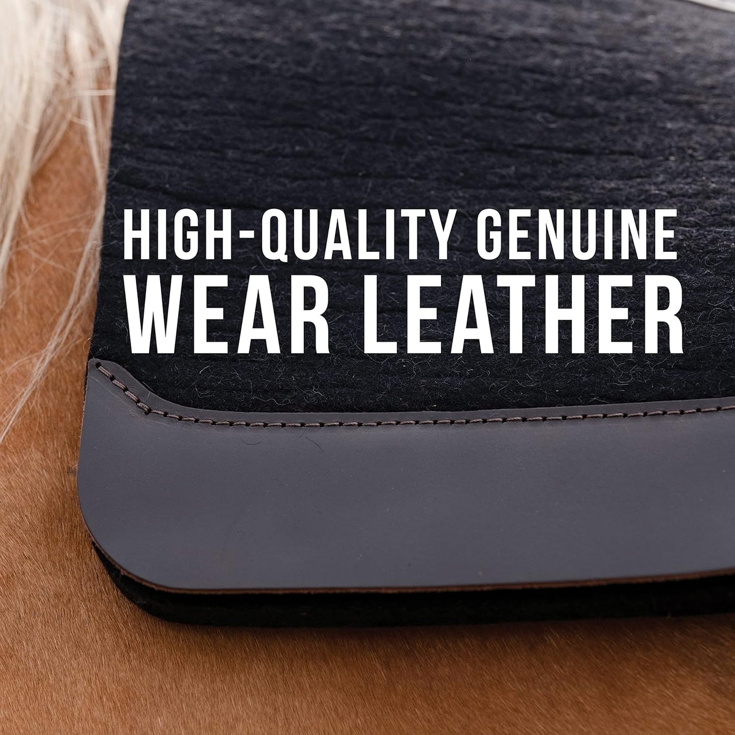 Professional's Choice 100% Steam-Pressed Wool Felt Saddle pad