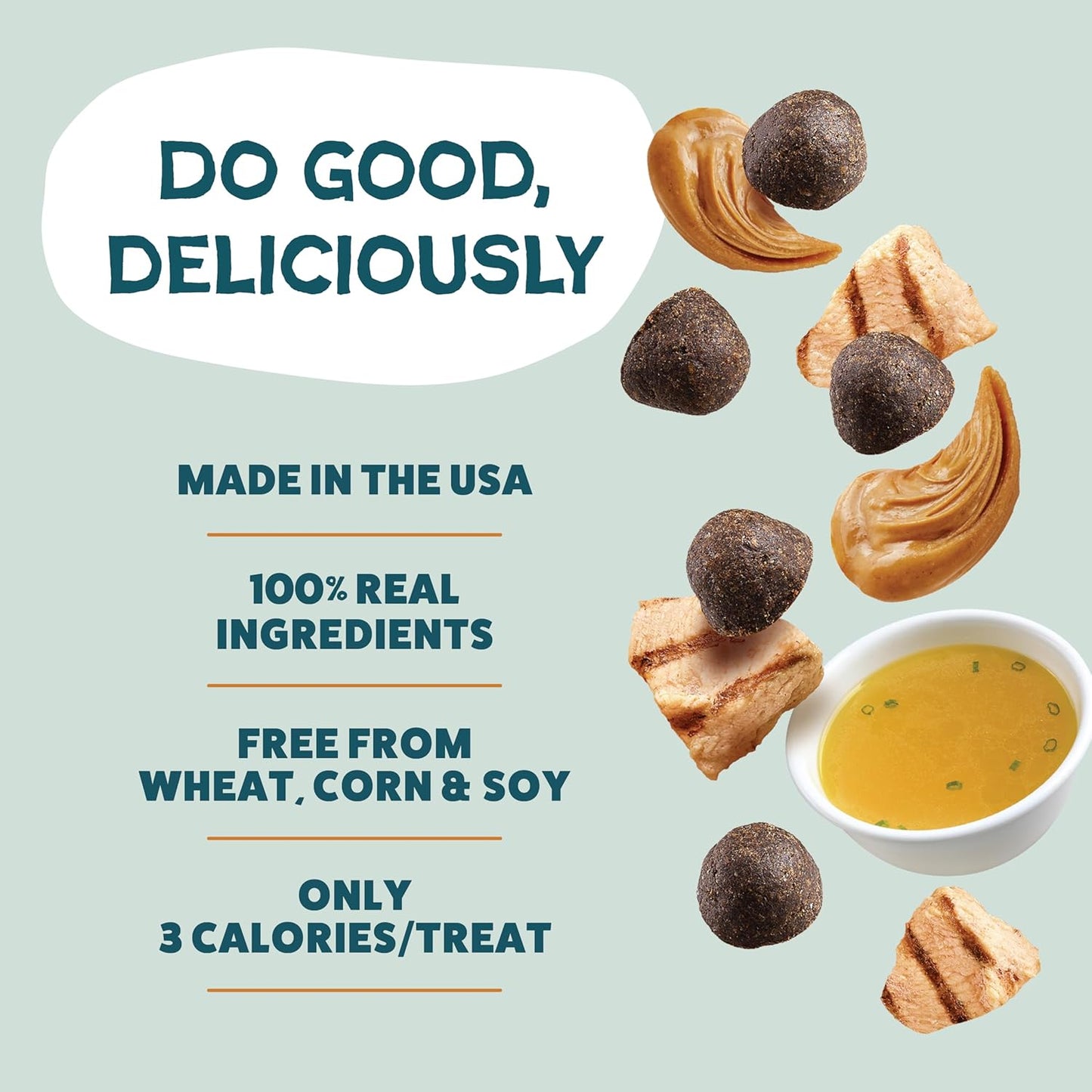 Shameless Pets Bone Broth Dog Training Treats – Soft, Natural Puppy & Dog Treats with Collagen – Healthy, Low-Calorie Training Chews for Small, Medium & Large Dogs - 8oz (Pack of 1)