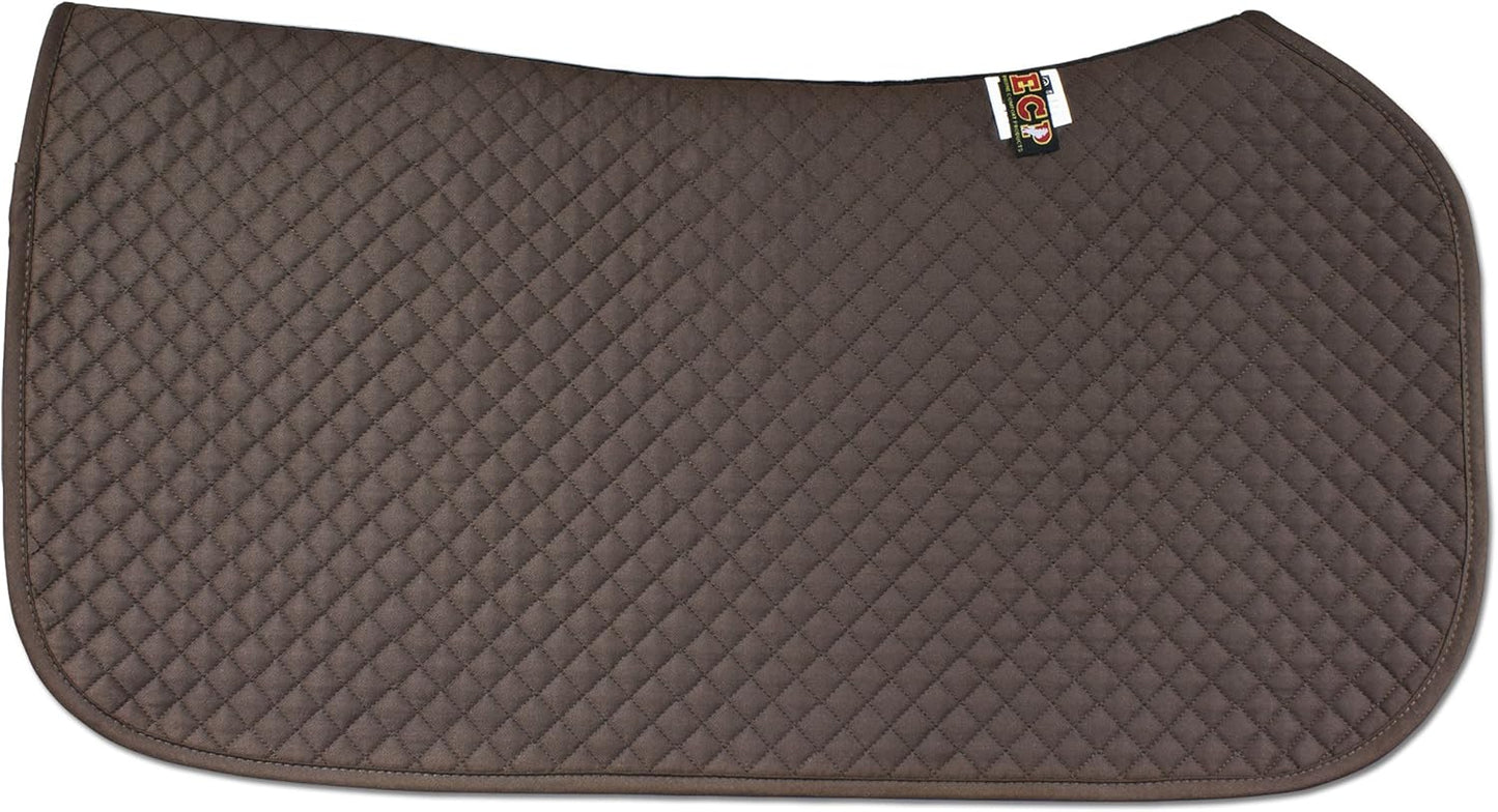 ECP Equine Comfort Products All Purpose Diamond Quilted Western Saddle Pad for Injury Prevention, Breathable, Hypoallergenic, Shock-Absorbing Cushion for Horse Comfort