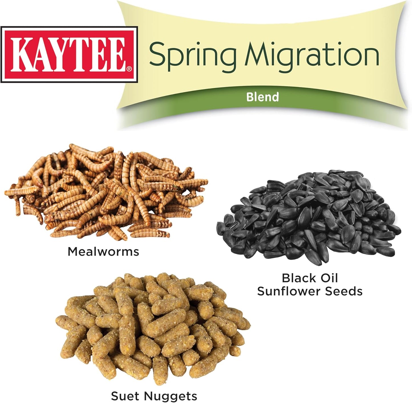 Kaytee Wild Bird Food, Spring Migration Seed Blend, 8 lb
