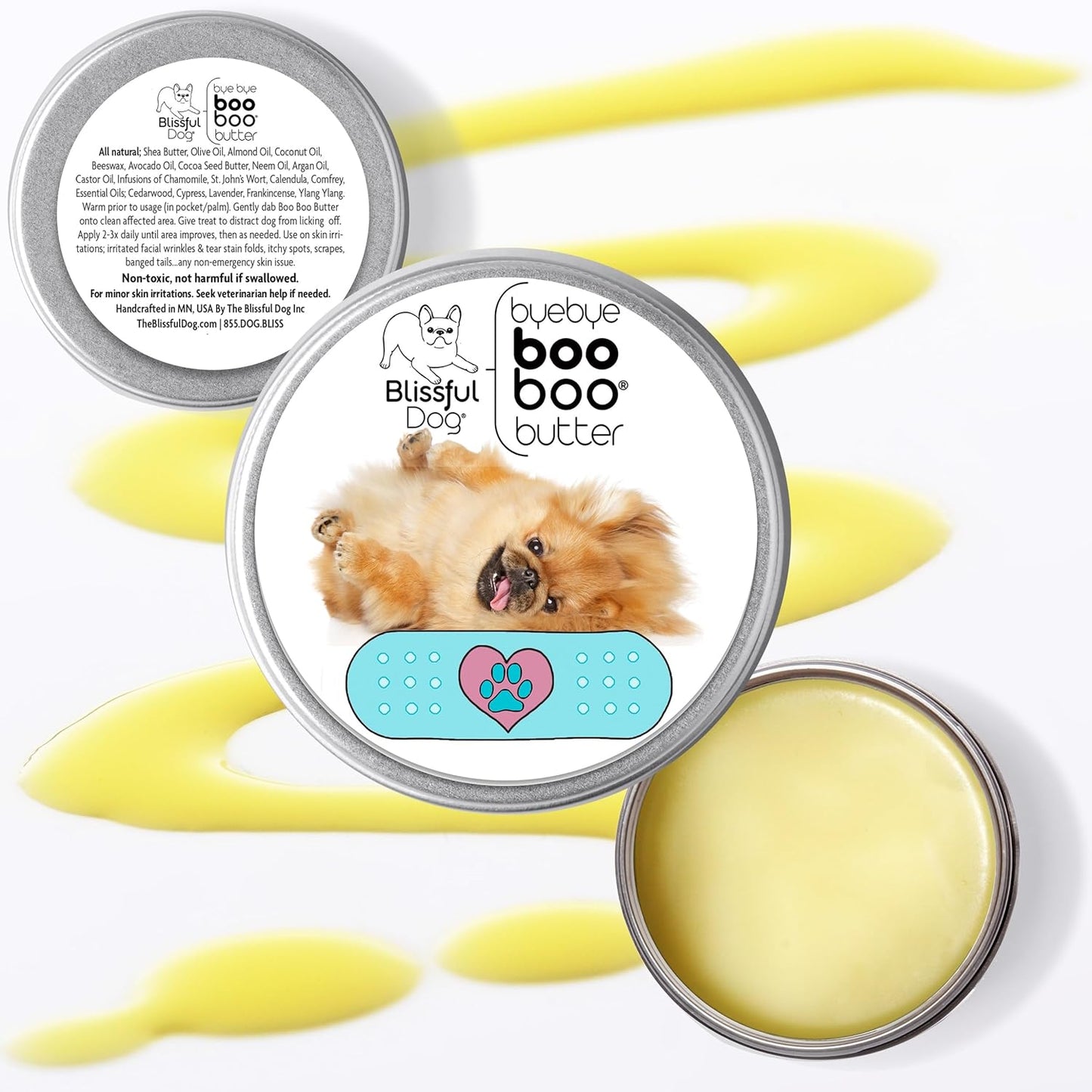 The Blissful Dog Pekingese Boo Boo Butter, 16 oz.