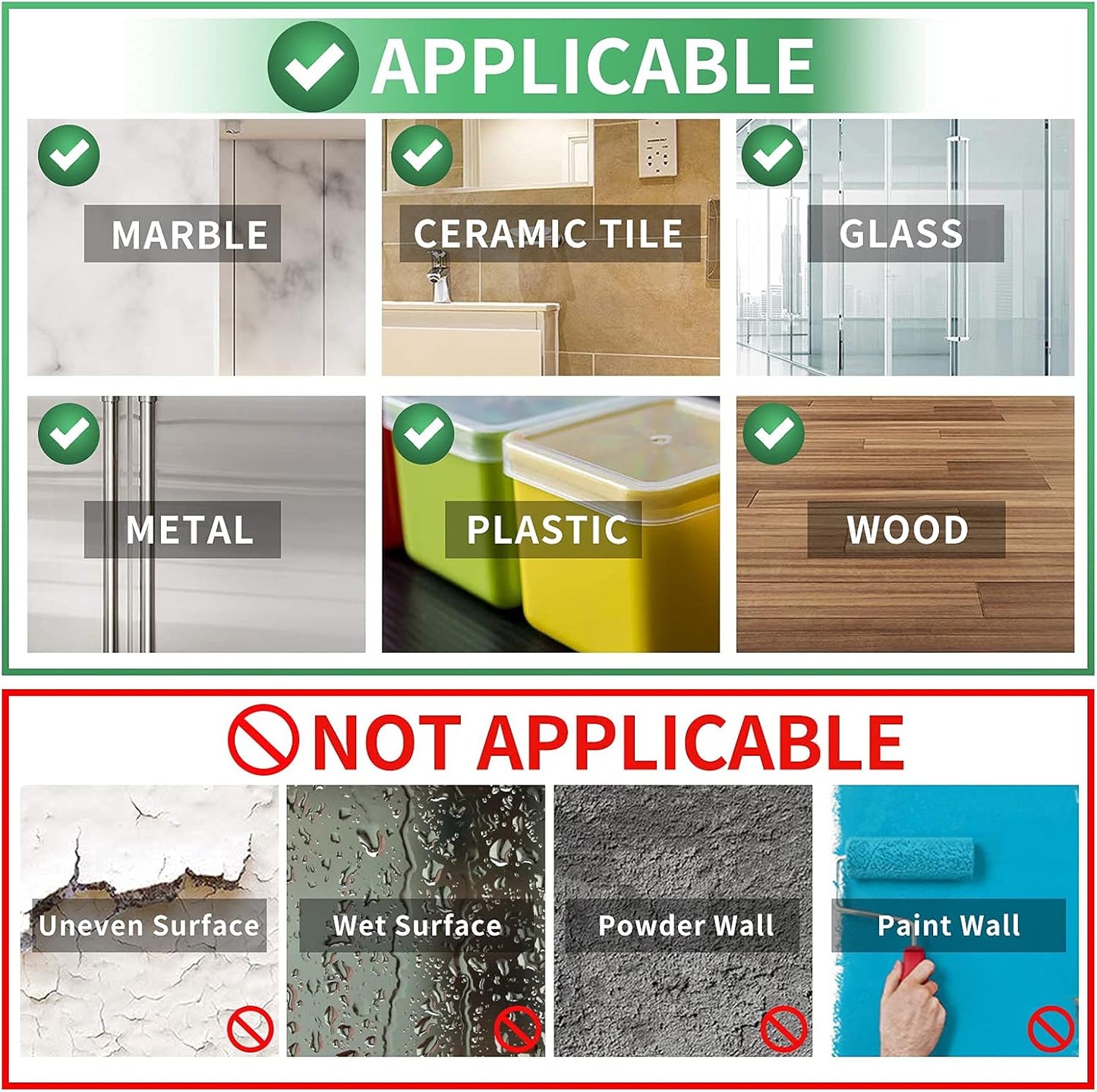 EZlifego Double Sided Tape Heavy Duty, Nano Double Sided Adhesive Tape, Clear Mounting Tape Picture Hanging Adhesive Strips (9.85FT)