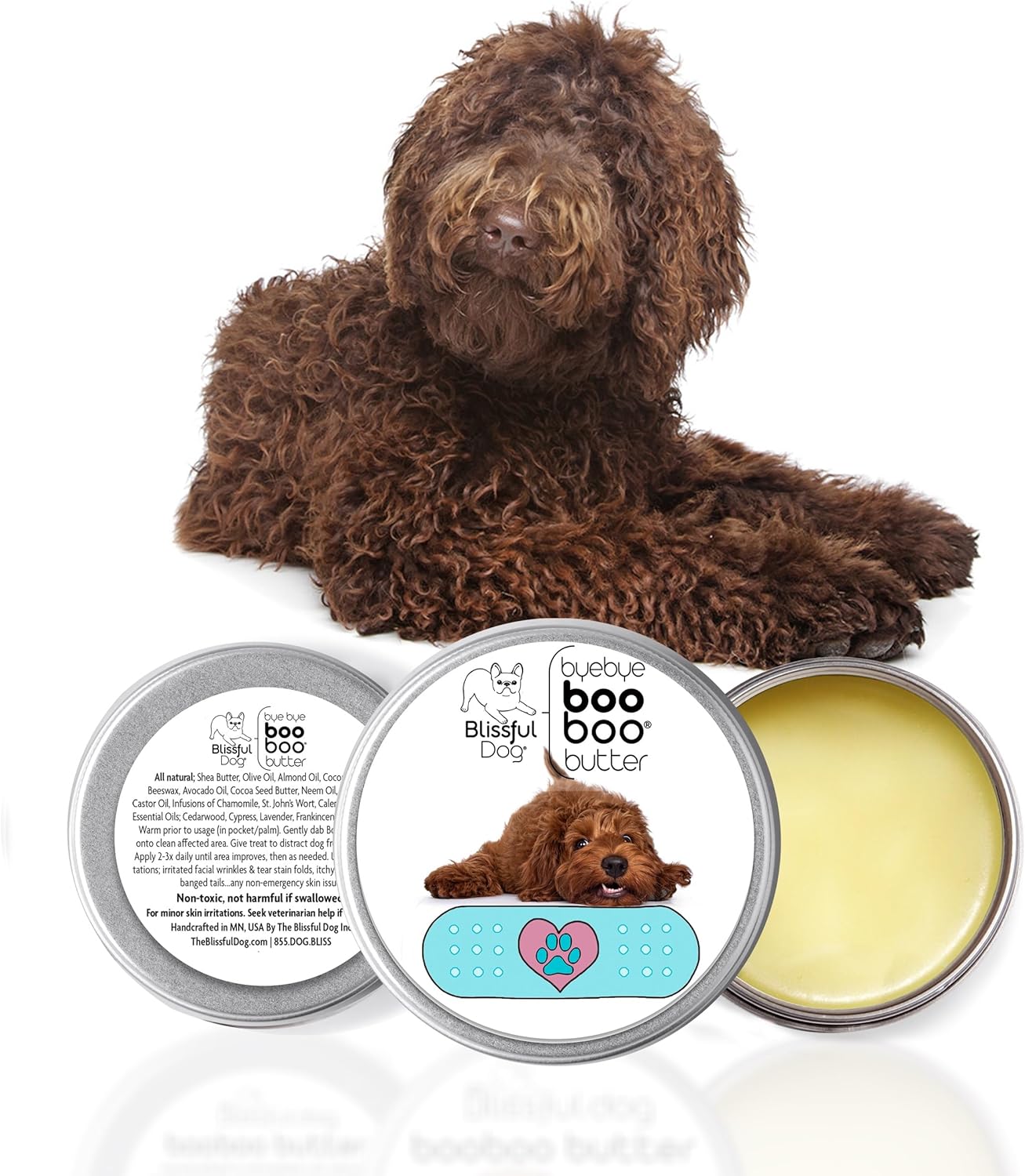 The Blissful Dog Labradoodle Boo Boo Butter, 16 oz.