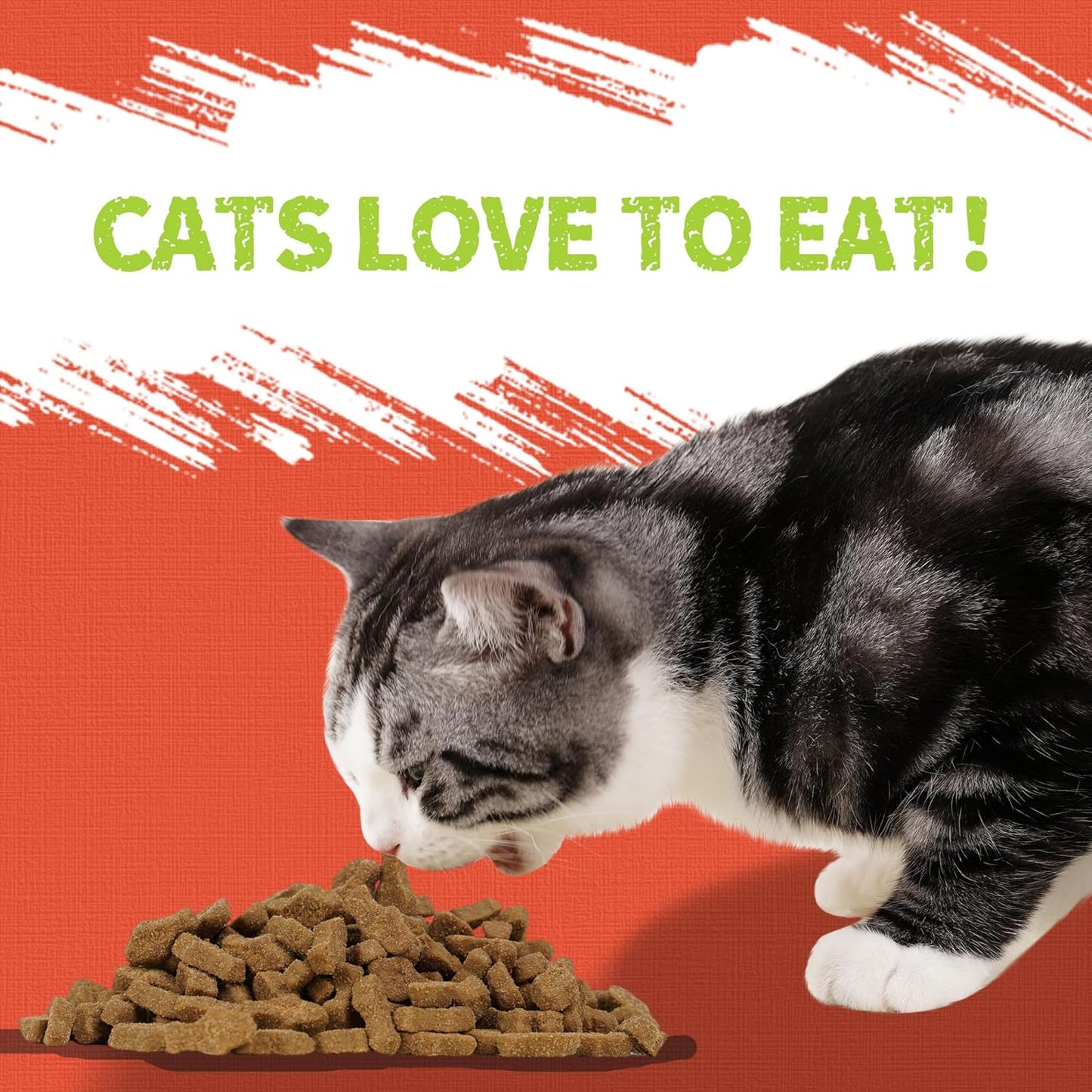 Just Try 16 OZ Carrot Cat Treats for Indoor Cats, Vitamin-Rich Natural Chicken Flavor Healthy Cat Snacks Training Biscuits Eye Health & Skin Support for Cats
