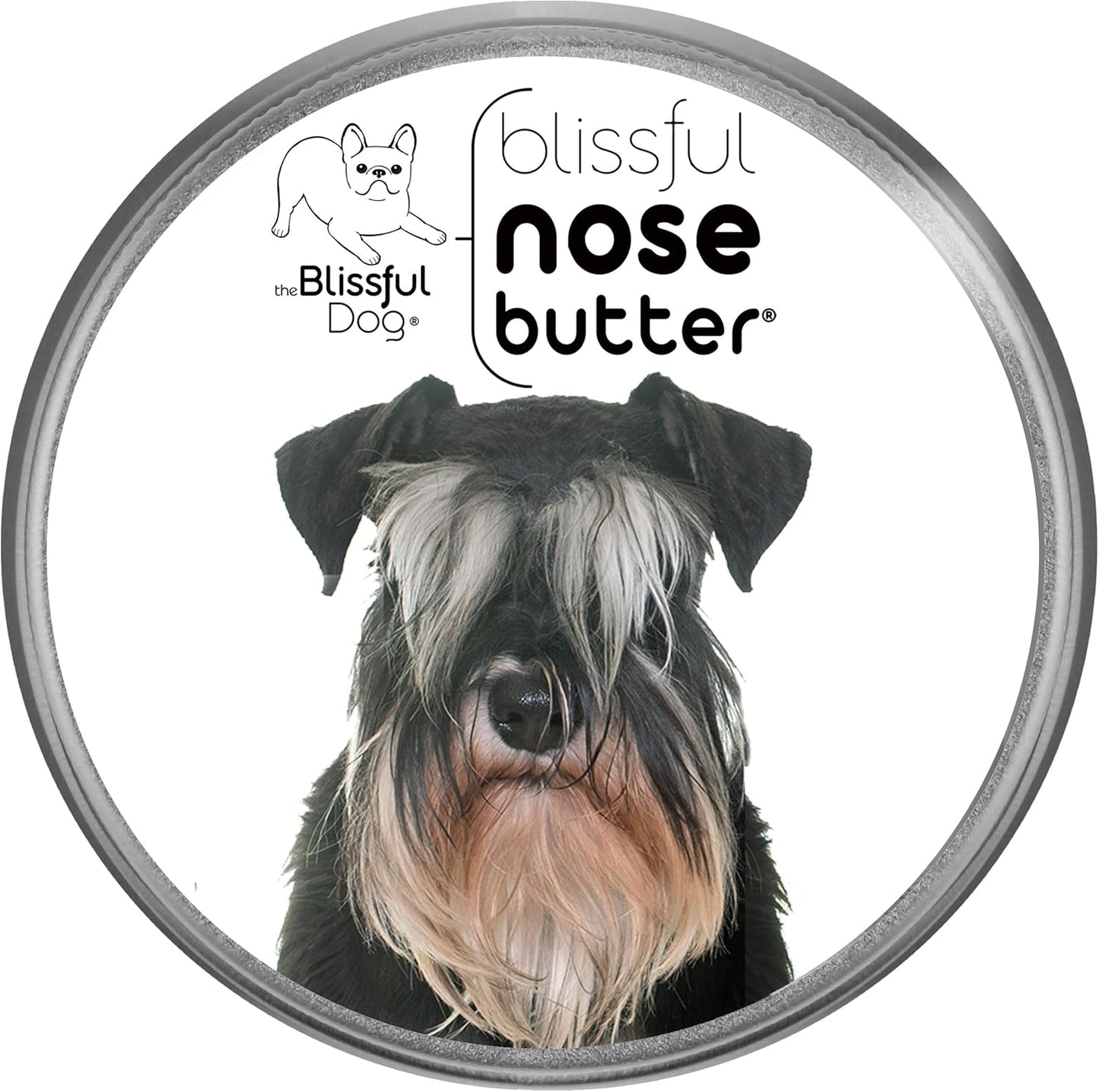 The Blissful Dog Schnauzer Nose Butter for Dry, Cracked Skin, Lick-Safe Dog Nose Balm with Moisturizing Shea Butter, Almond, Olive, and Essential Oils, Pet Supplies, Uncented, 4 oz.