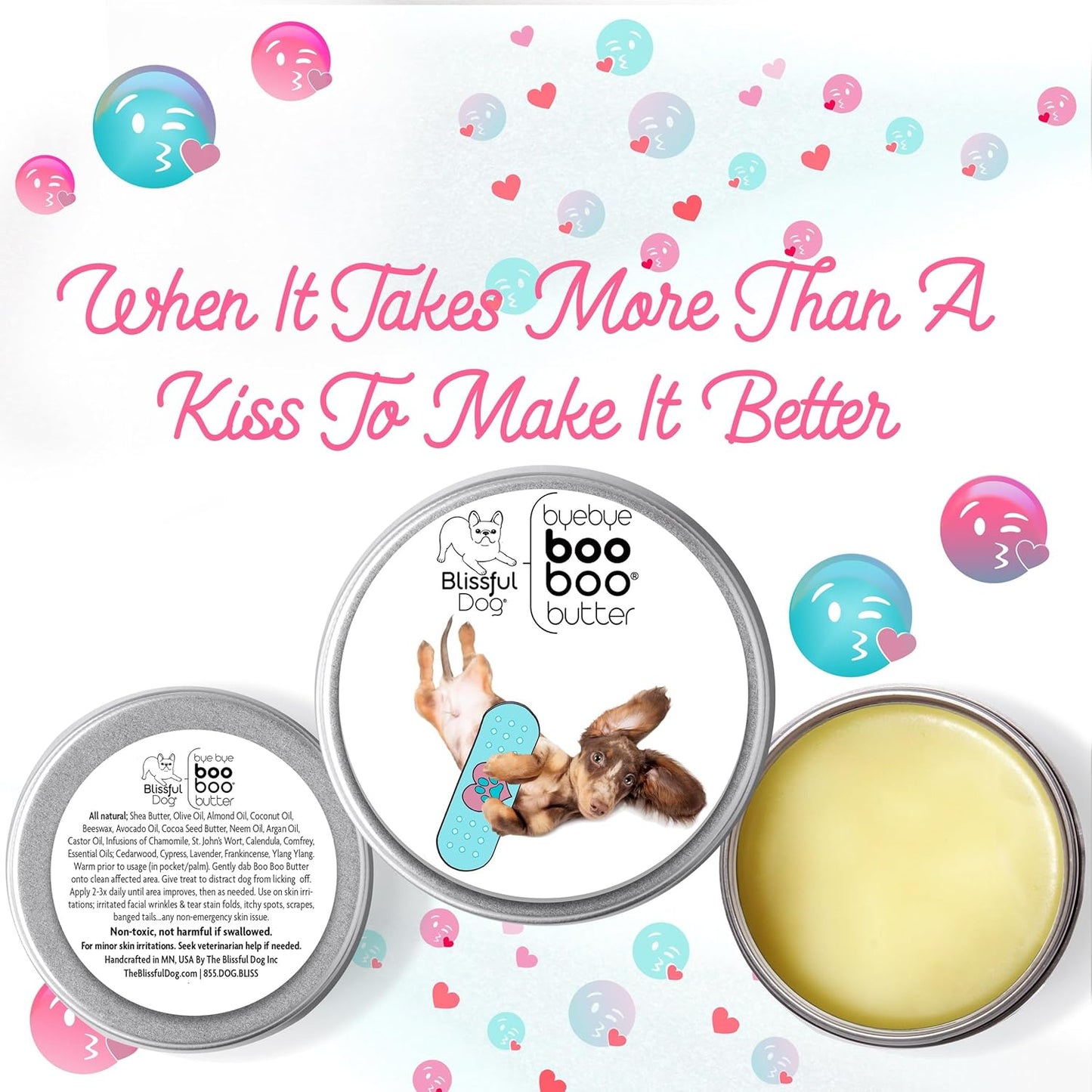 The Blissful Dog 2 oz TIN Dachshund Booboo Butter