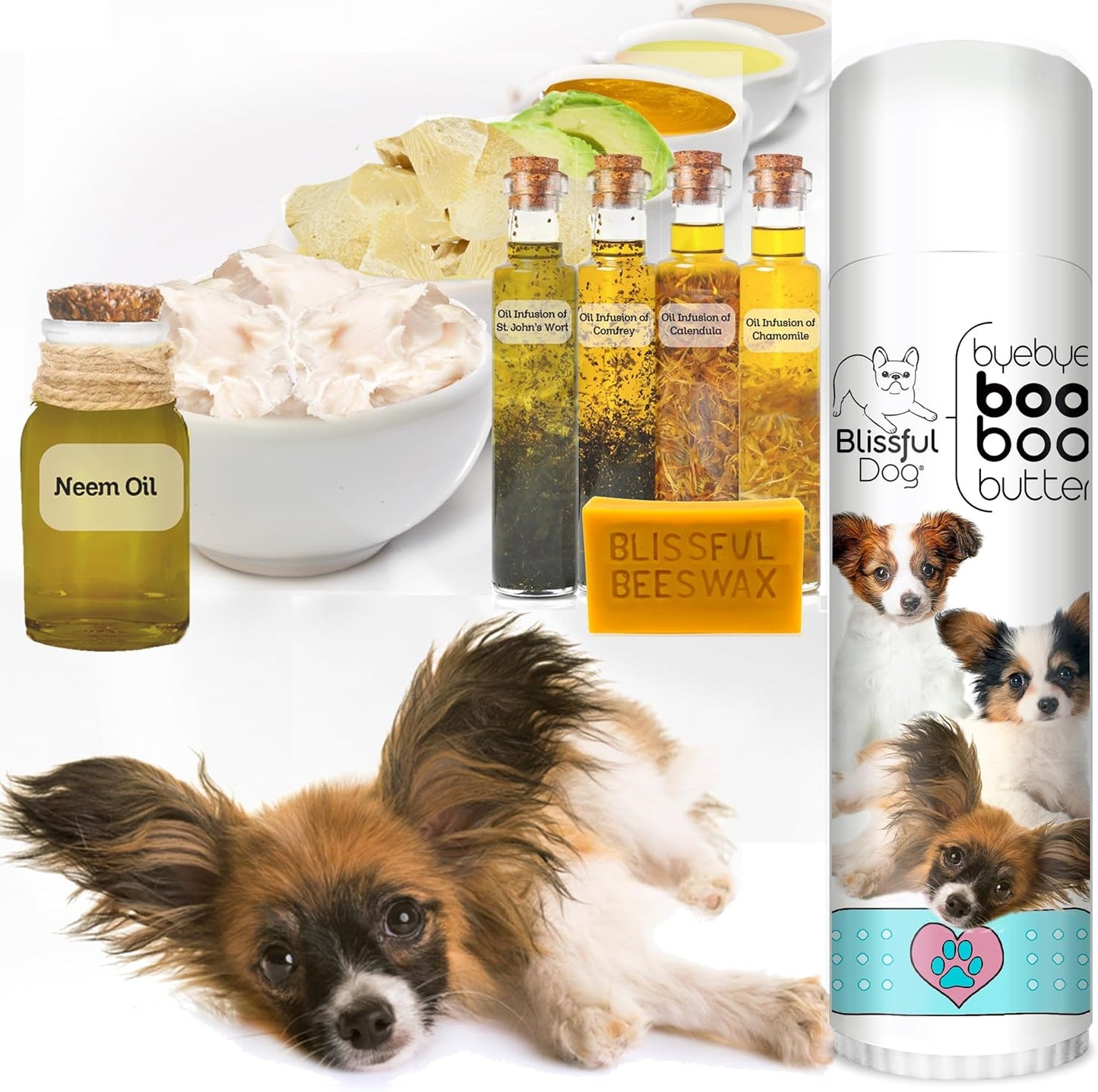 The Blissful Dog Papillon Boo Boo Butter, 0.50-Ounce