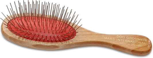 Mars Coat King Professional Grooming Brush for Dog and Cats. (7.25", 1" Stainless Steel Pins)