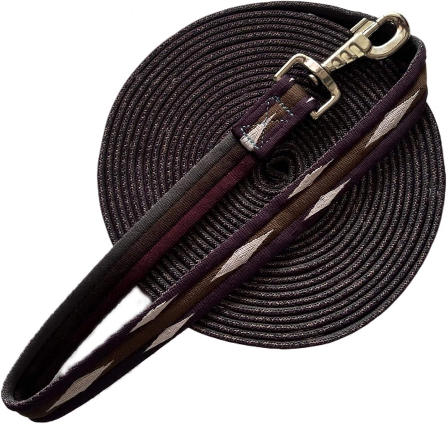 Premium Horse Training Lunge Line with Alloy Trigger Buckle for Accurate Equestrian Training of 26 Foot (8 Meters)