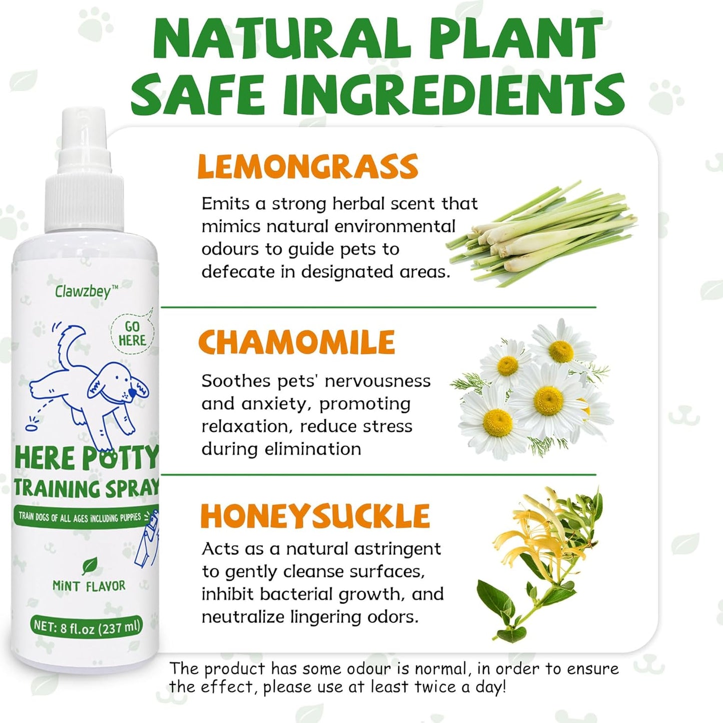 Dog Potty Spray Set, No-Go Spray & Potty Training Spray, Puppy Essentials, Stops Urination & Marking, Indoor and Outdoor Use (8 fl oz) Large Capacity, More Suitable for Multi-Dog Households