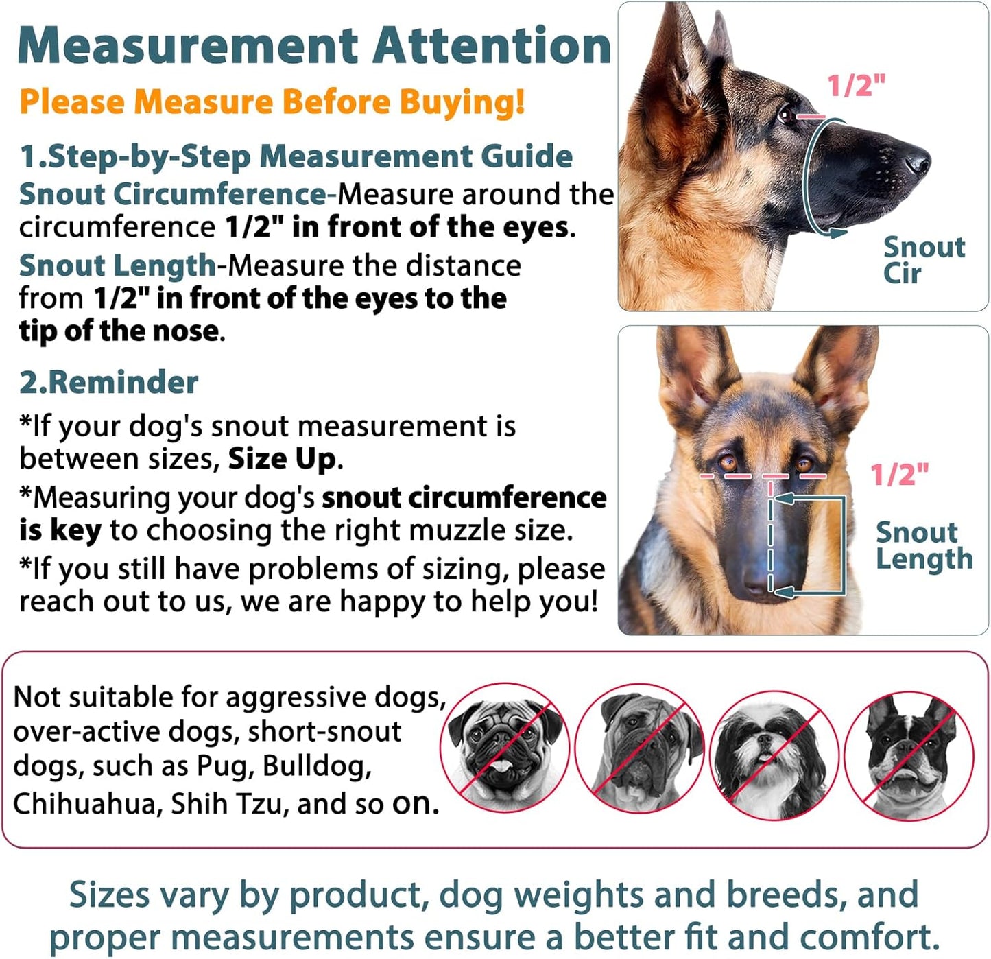 LUCKYPAW Dog Muzzle, Mesh Muzzle for Large Medium Small Dogs, Soft Mouth Guard for Biting Chewing, Breathable Mouth Guard with Adjustable Strap for Training(Brown, S(Snout:7.75"-8.75"))