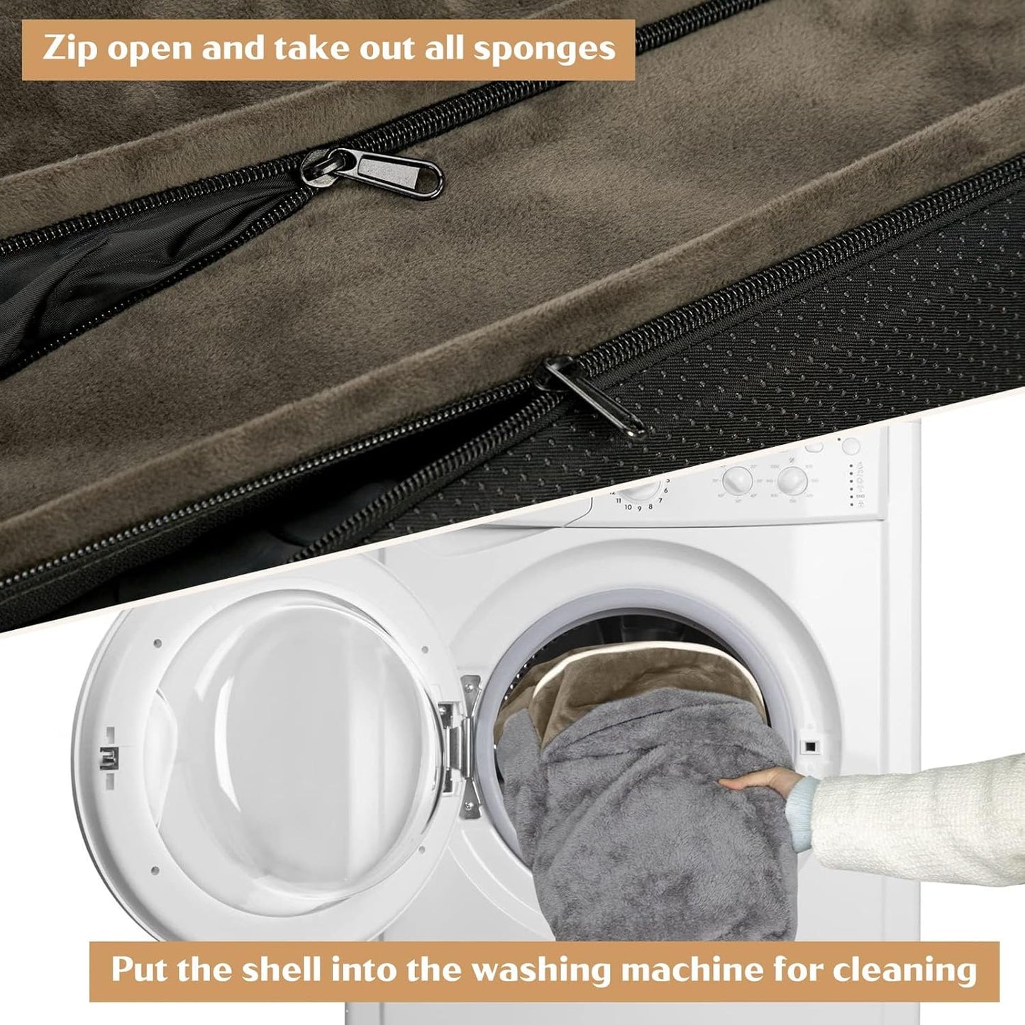 Comfort Expression Small Dog Beds Waterproof Orthopedic Foam Dog Sofa Beds for Small Dogs Comfy Pet Bed with Washable Removable Cover & Non-Slip Bottom(X-Small,Dark Green)